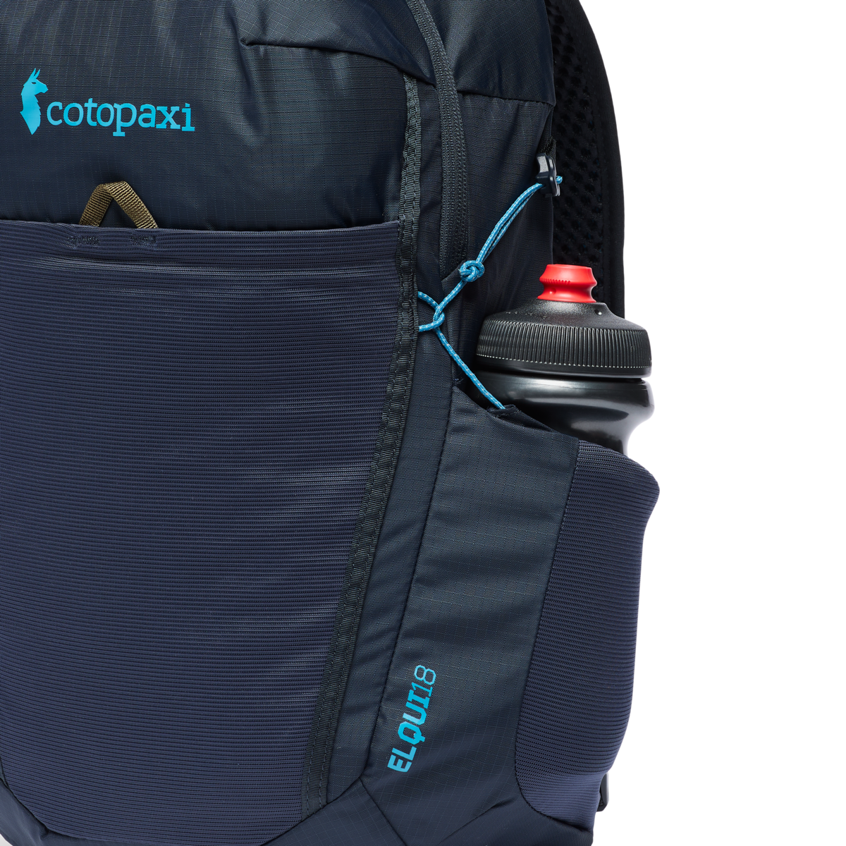 Cotopaxi Elqui 18L Backpack in Carbon — angle view 3