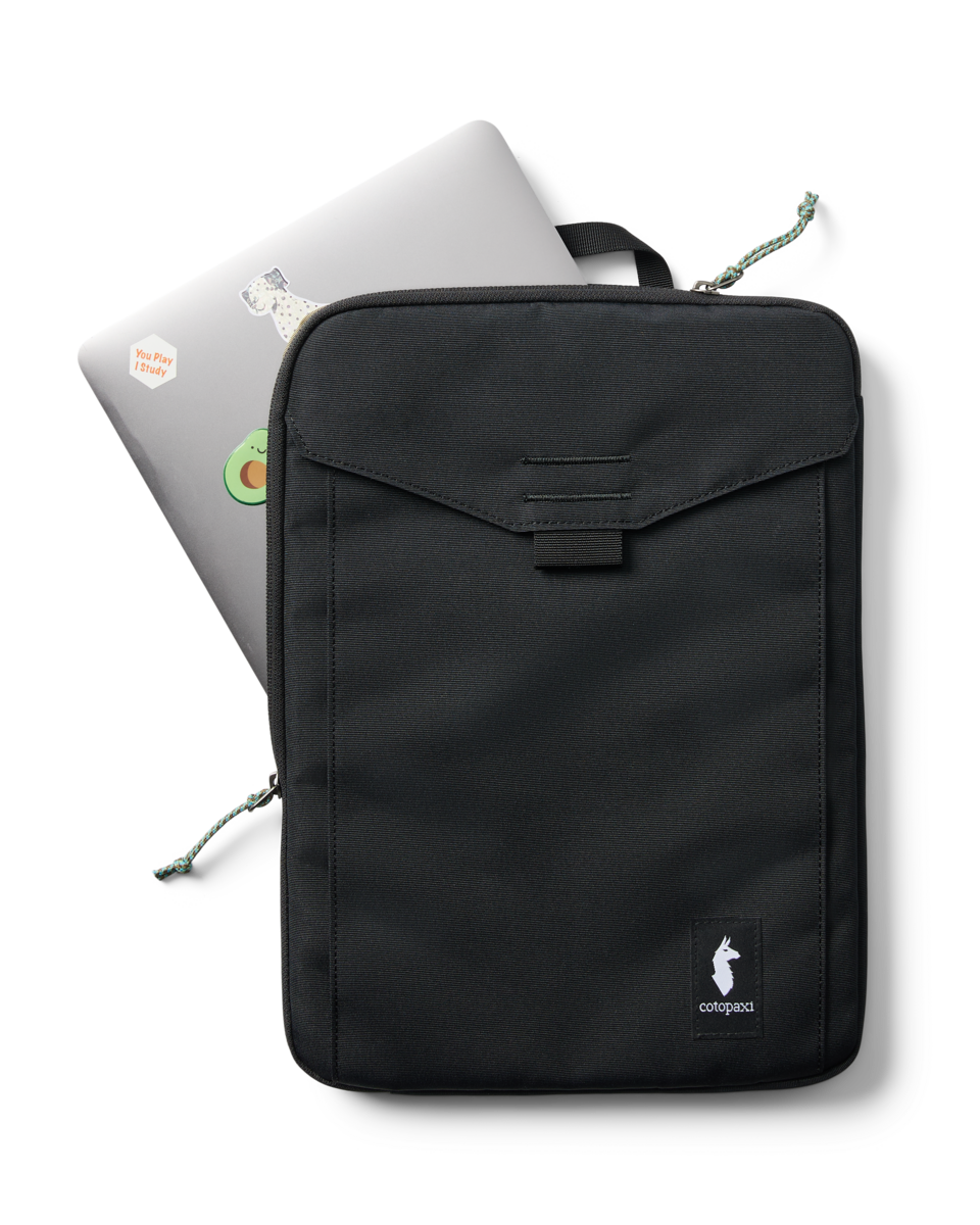 Cotopaxi 16" Laptop Sleeve in Black — angle view 2