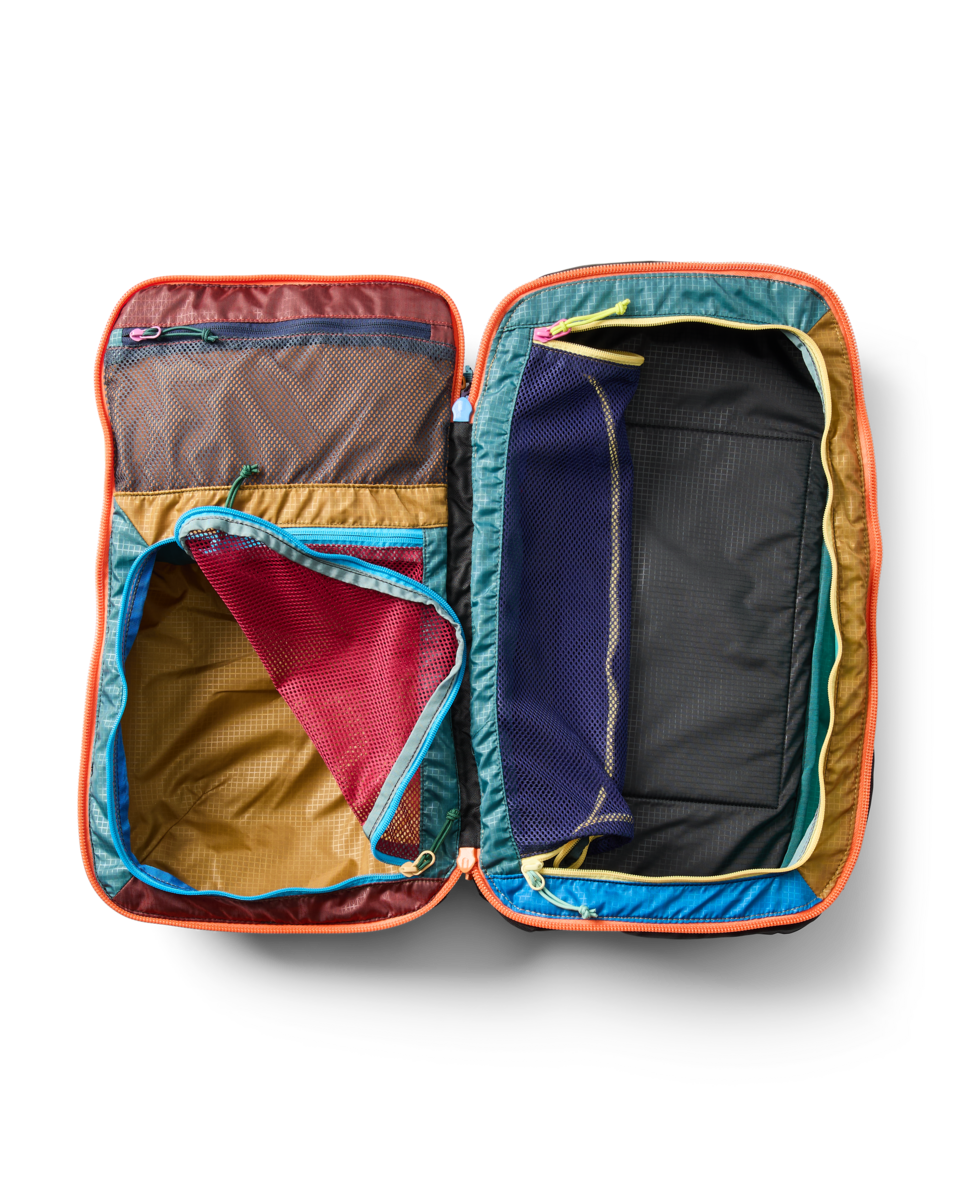 Cotopaxi Allpa 28L Travel Pack in Del Día Dark — interior view