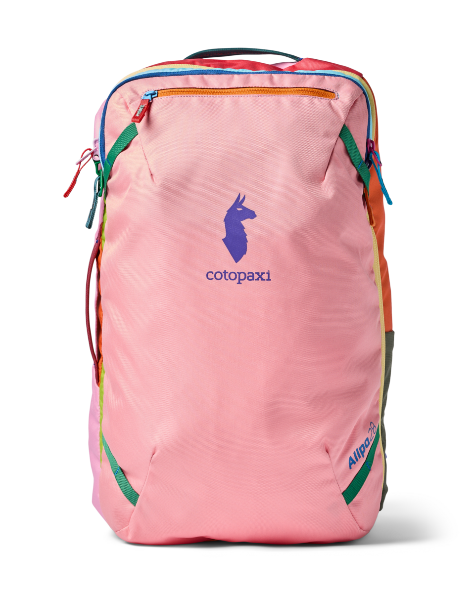 Cotopaxi Allpa 28L Travel Pack in Del Día — front view # color_Del Día