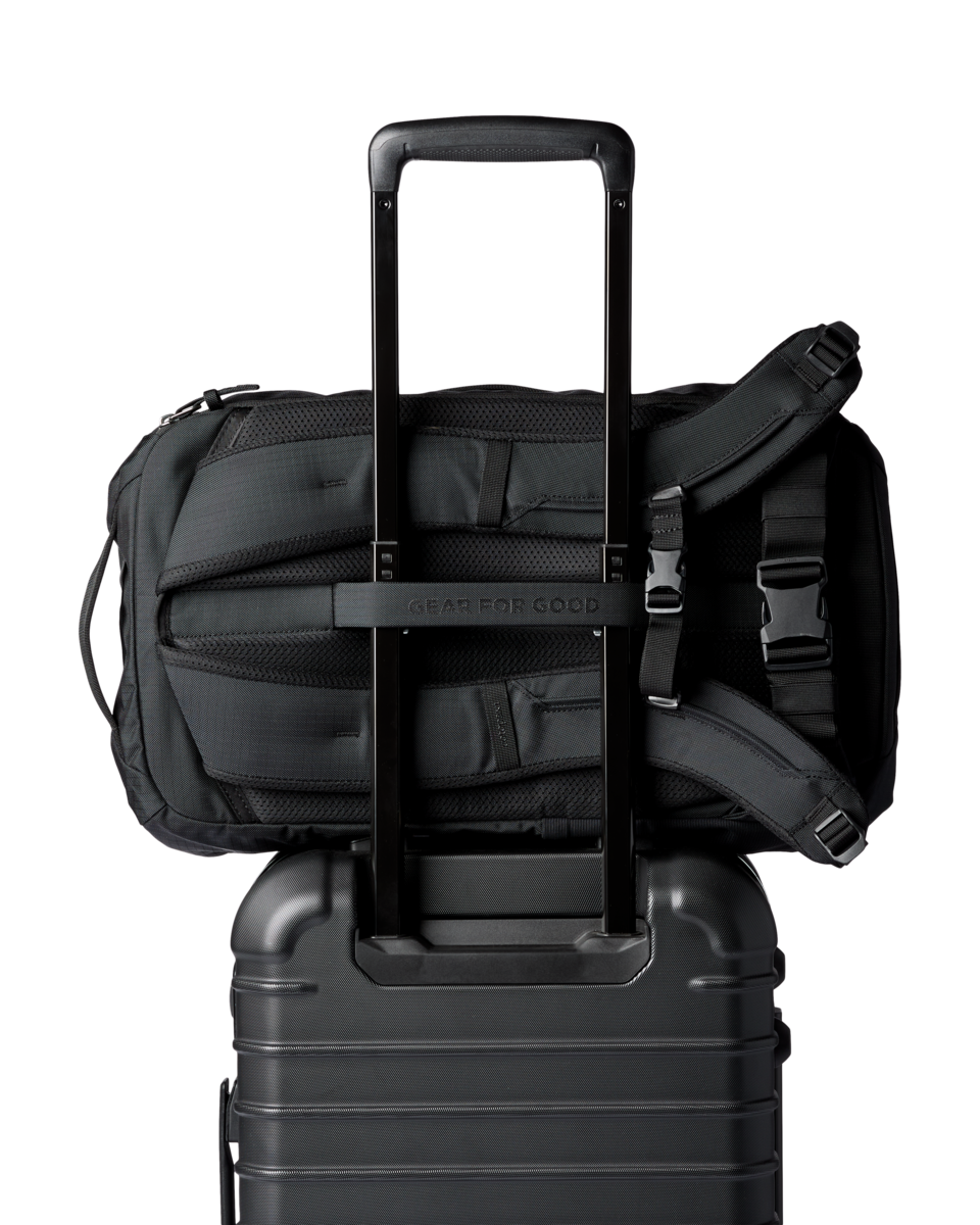 Cotopaxi Allpa 28L Travel Pack in Black — angle view 5