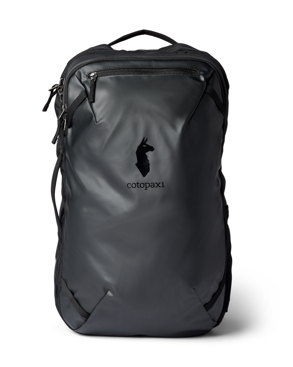 Cotopaxi Allpa 28L Travel Pack in Black — front view