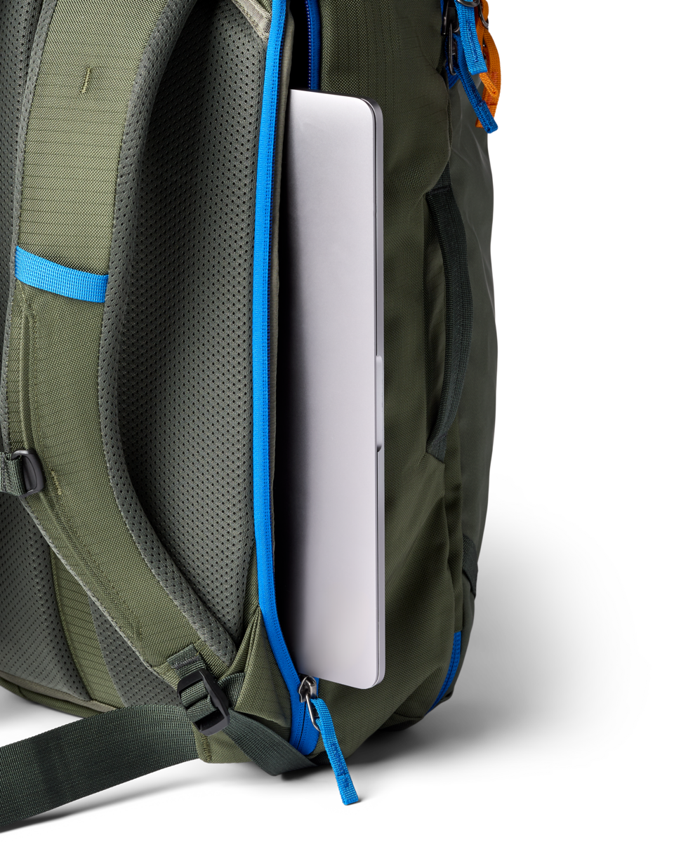 Cotopaxi Allpa 28L Travel Pack in Fatigue — angle view 1