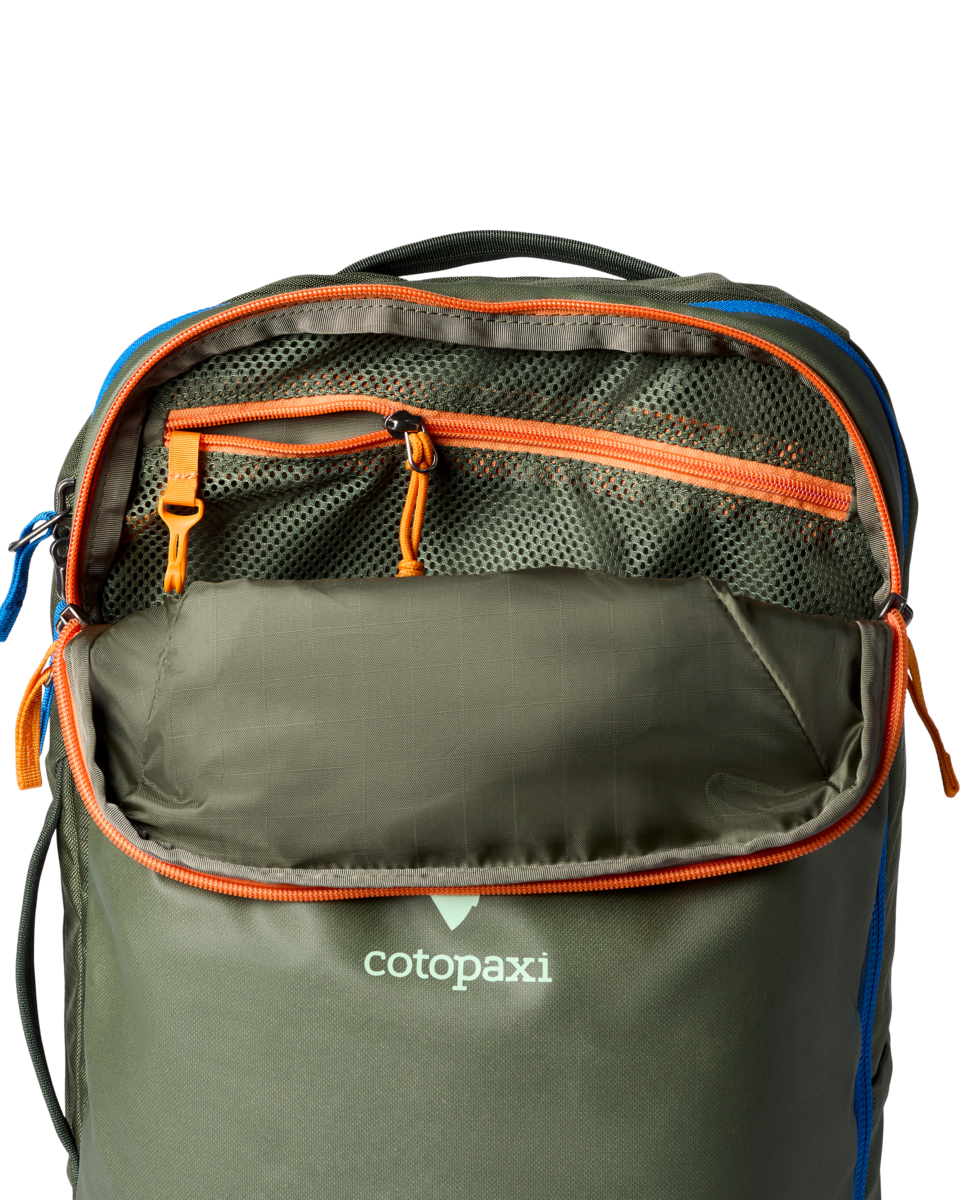 Cotopaxi Allpa 28L Travel Pack in Fatigue — angle view 4