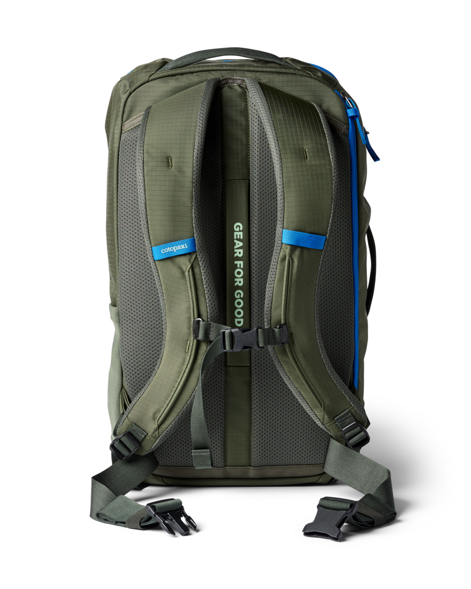 Cotopaxi Allpa 28L Travel Pack in Fatigue — back view
