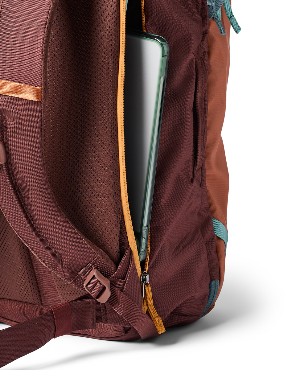 Cotopaxi Allpa 28L Travel Pack in Whiskey — side view