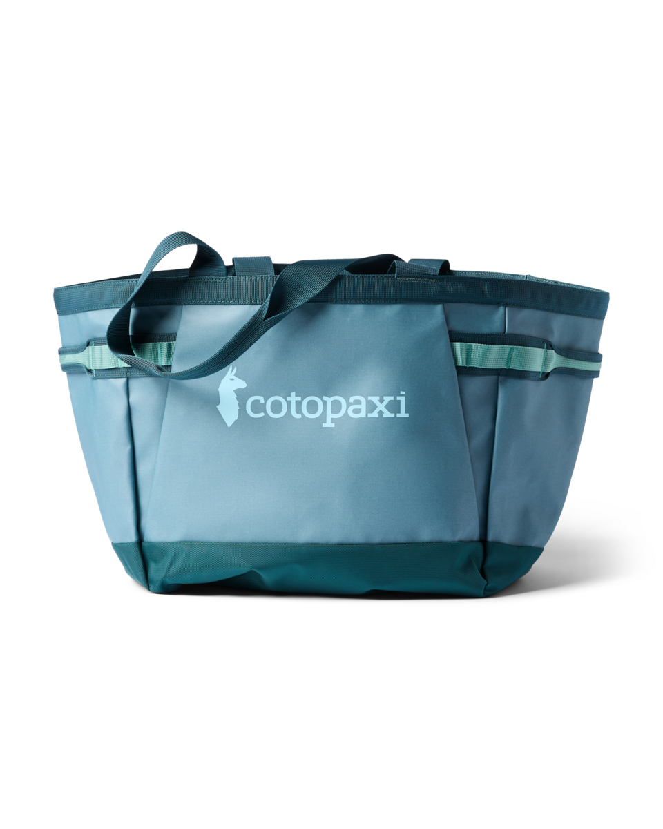 Cotopaxi Allpa 30L Gear Hauler Tote in Blue Spruce/Abyss — back view