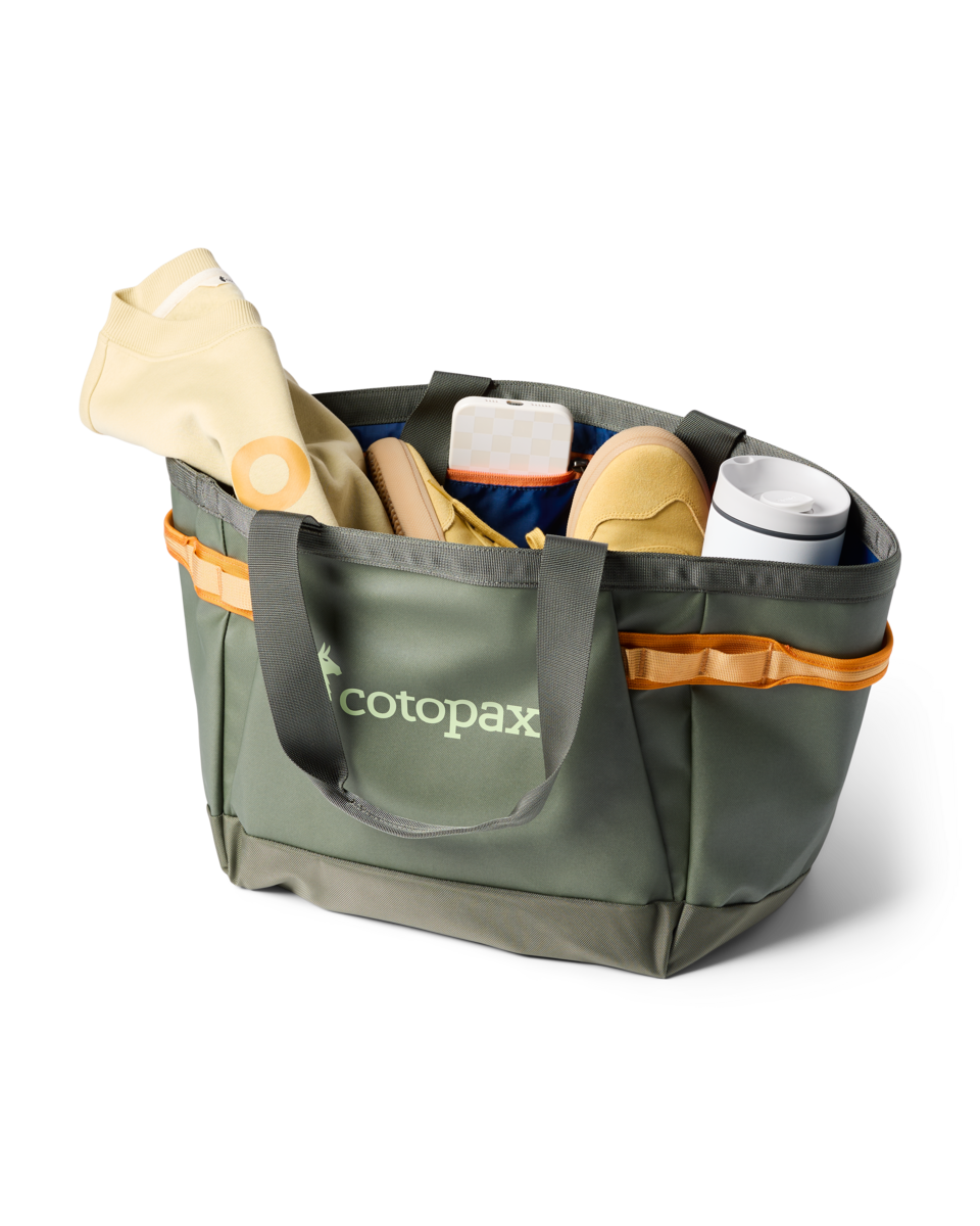 Cotopaxi Allpa 30L Gear Hauler Tote in Fatigue — angle view 2