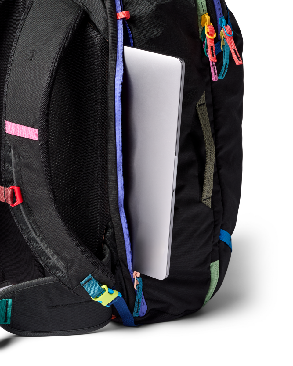 Cotopaxi Allpa 35L Travel Pack in Del Día Dark — side view
