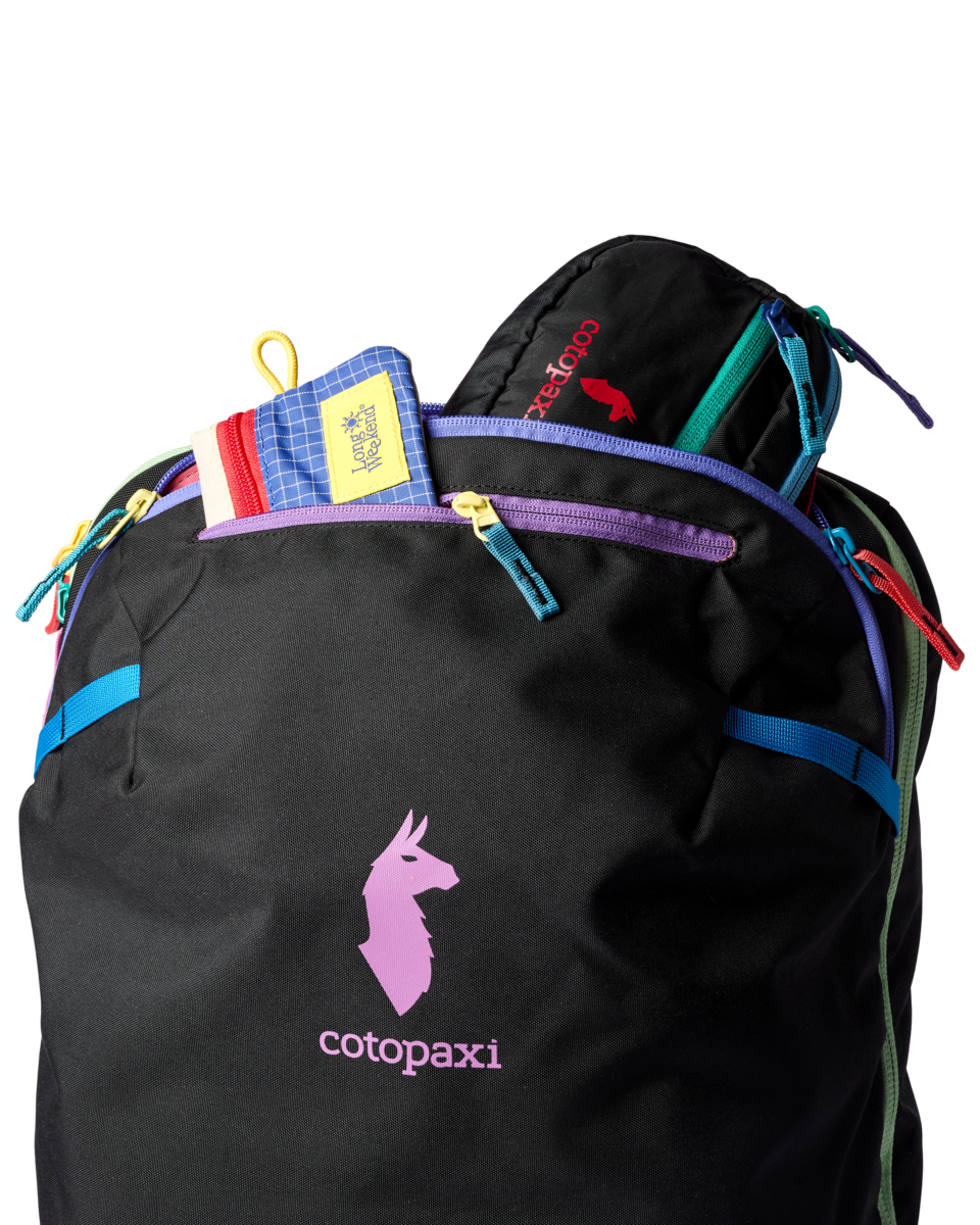 Cotopaxi Allpa 35L Travel Pack in Del Día Dark — detail view