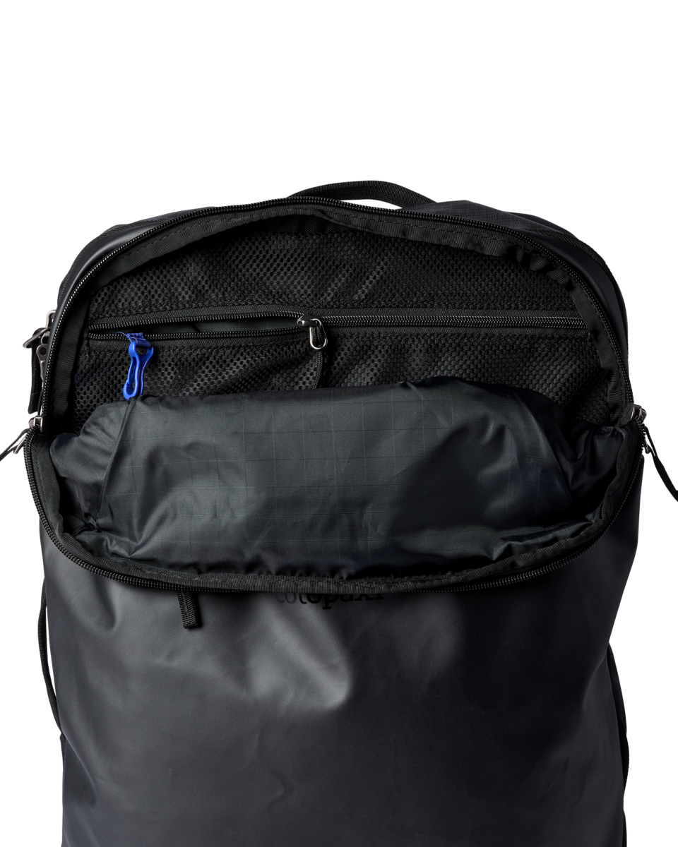 Cotopaxi Allpa 35L Travel Pack in Black — angle view 4