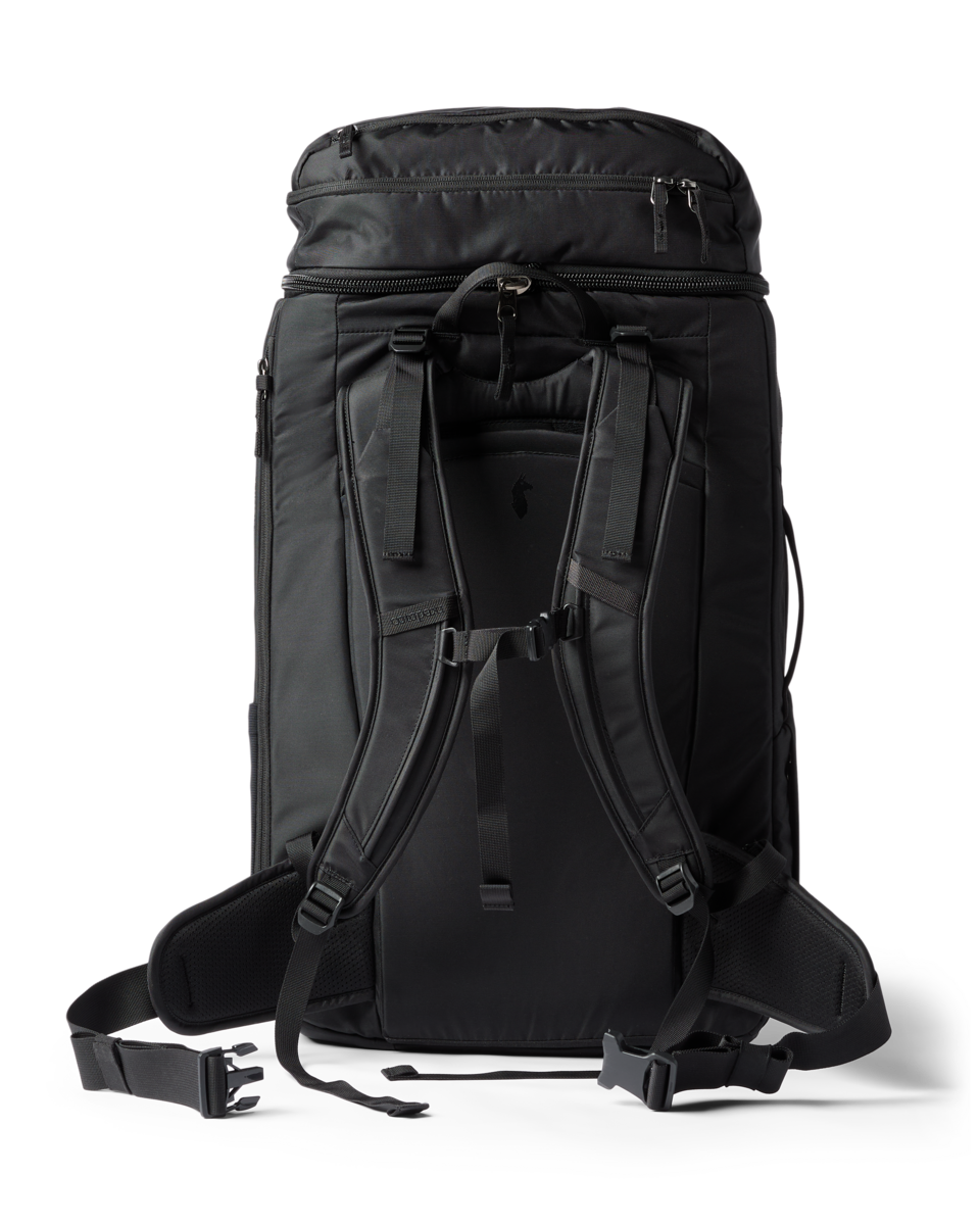 Cotopaxi Allpa 50L Adventure Travel Pack in Black — back view