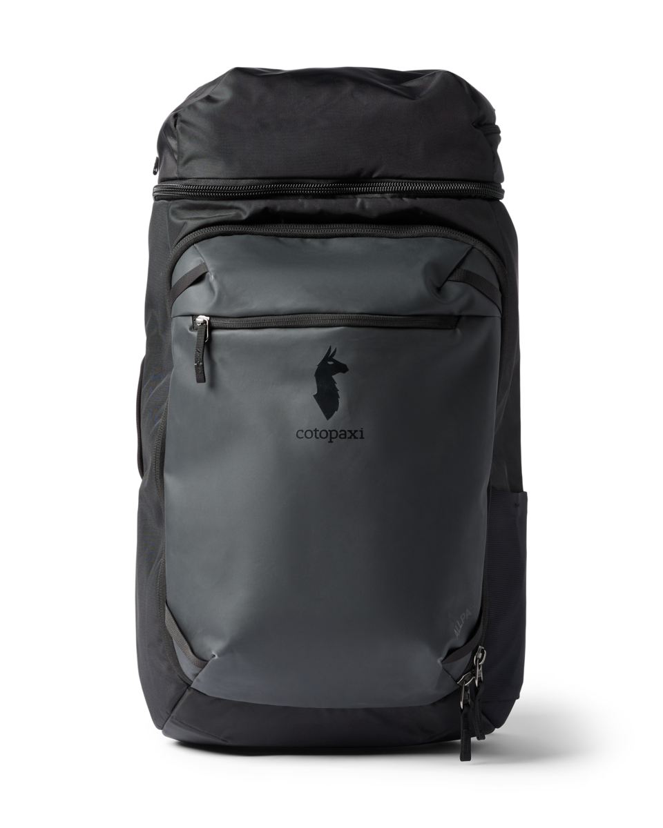 Cotopaxi Allpa 50L Adventure Travel Pack in Black — front view