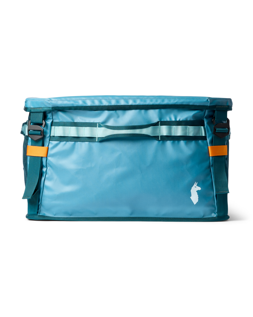 Cotopaxi Allpa 60L Gear Hauler Box in Blue Spruce/Abyss — front view