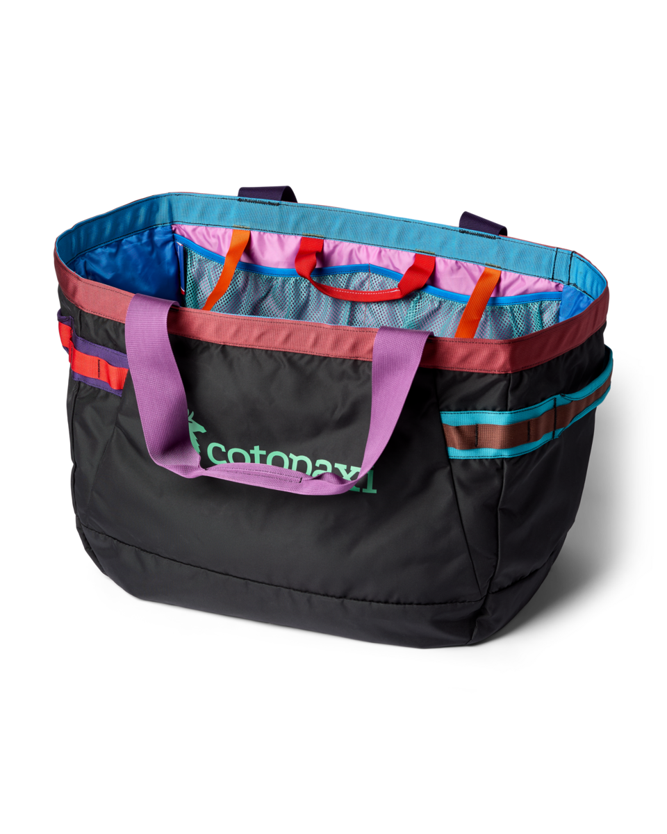 Cotopaxi Allpa 60L Gear Hauler Tote in Del Día Dark — angle view 2