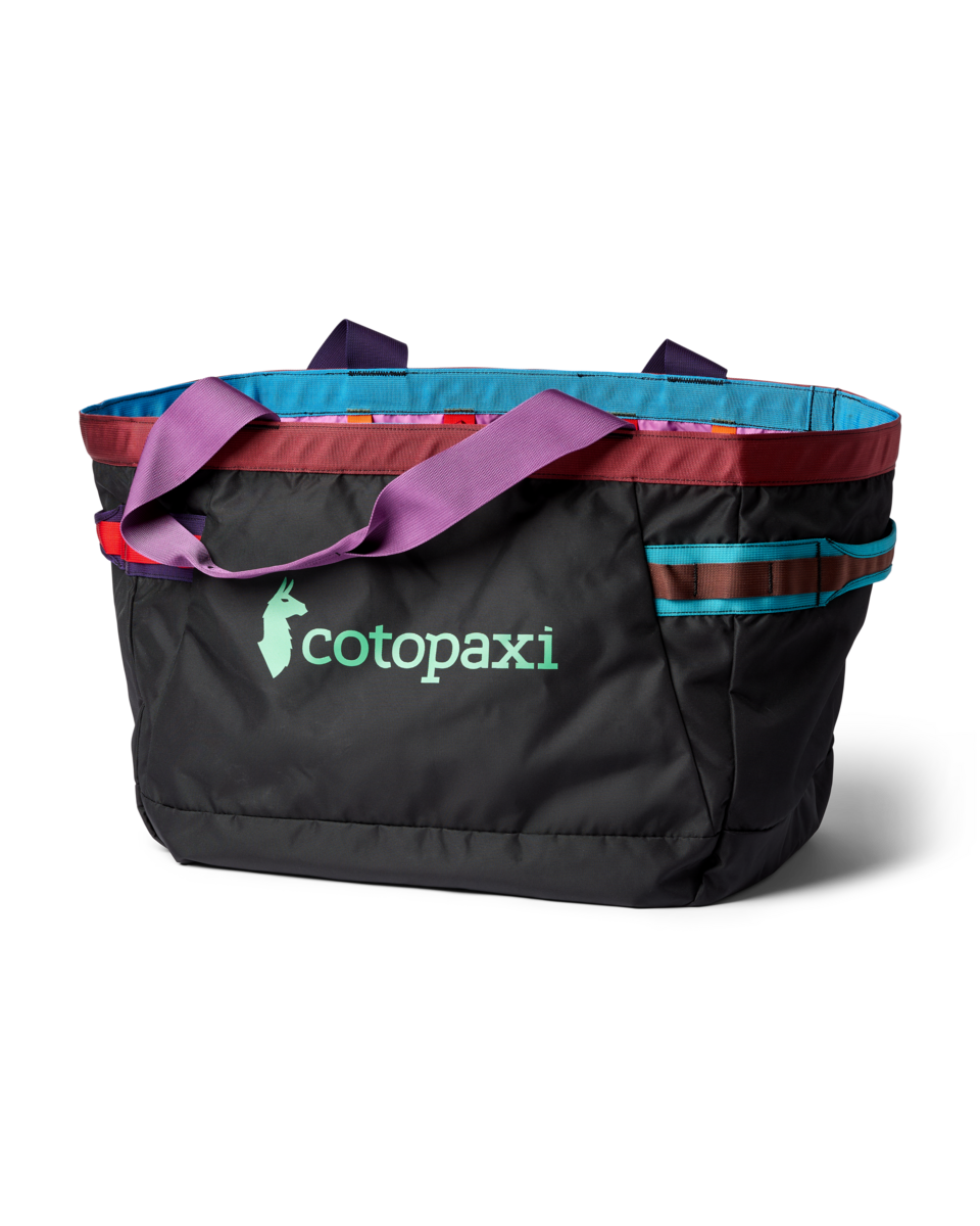 Cotopaxi Allpa 60L Gear Hauler Tote in Del Día Dark — front view