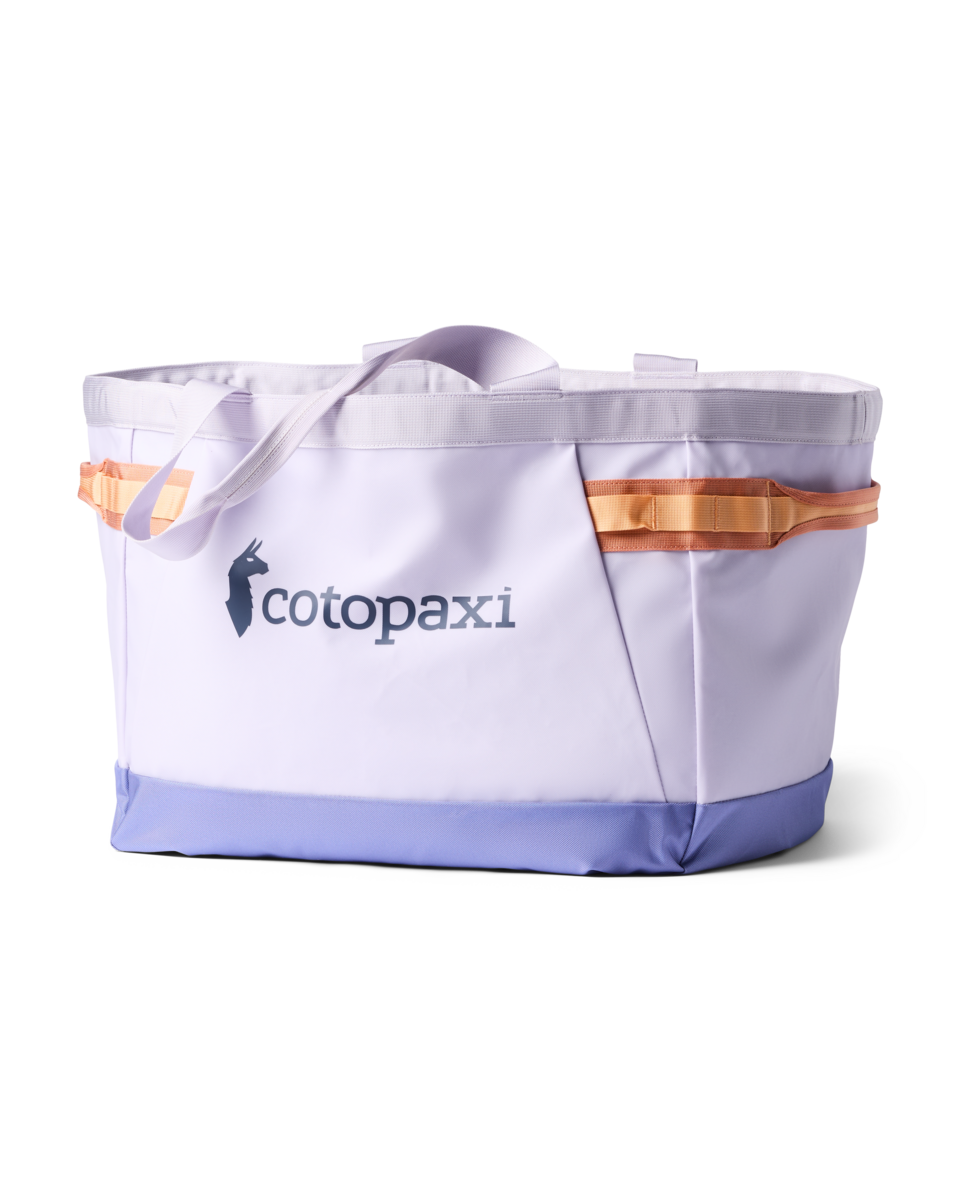 Cotopaxi Allpa 60L Gear Hauler Tote in Moonbeam — front view