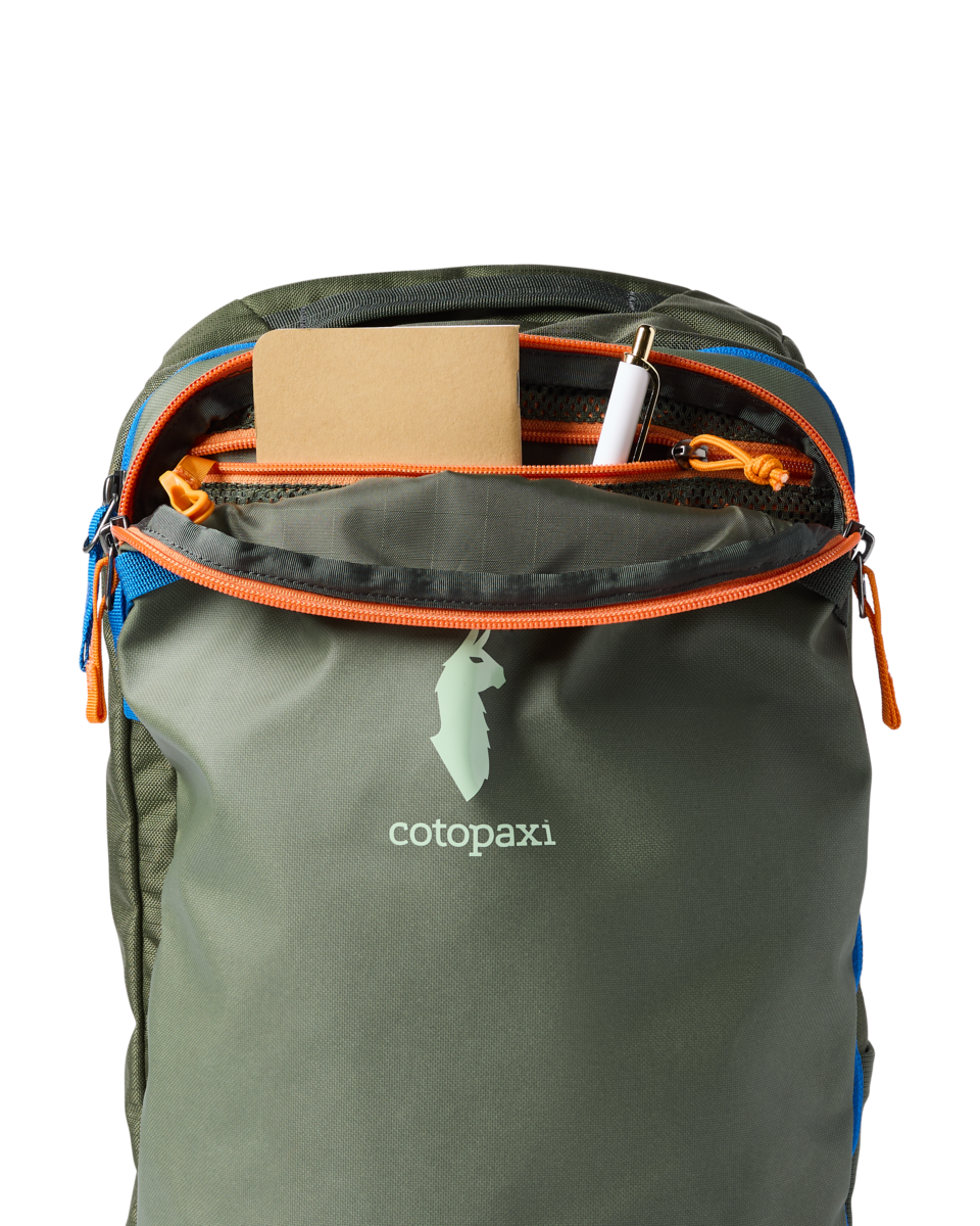 Cotopaxi Allpa Mini 20L Travel Pack in Fatigue — angle view 2
