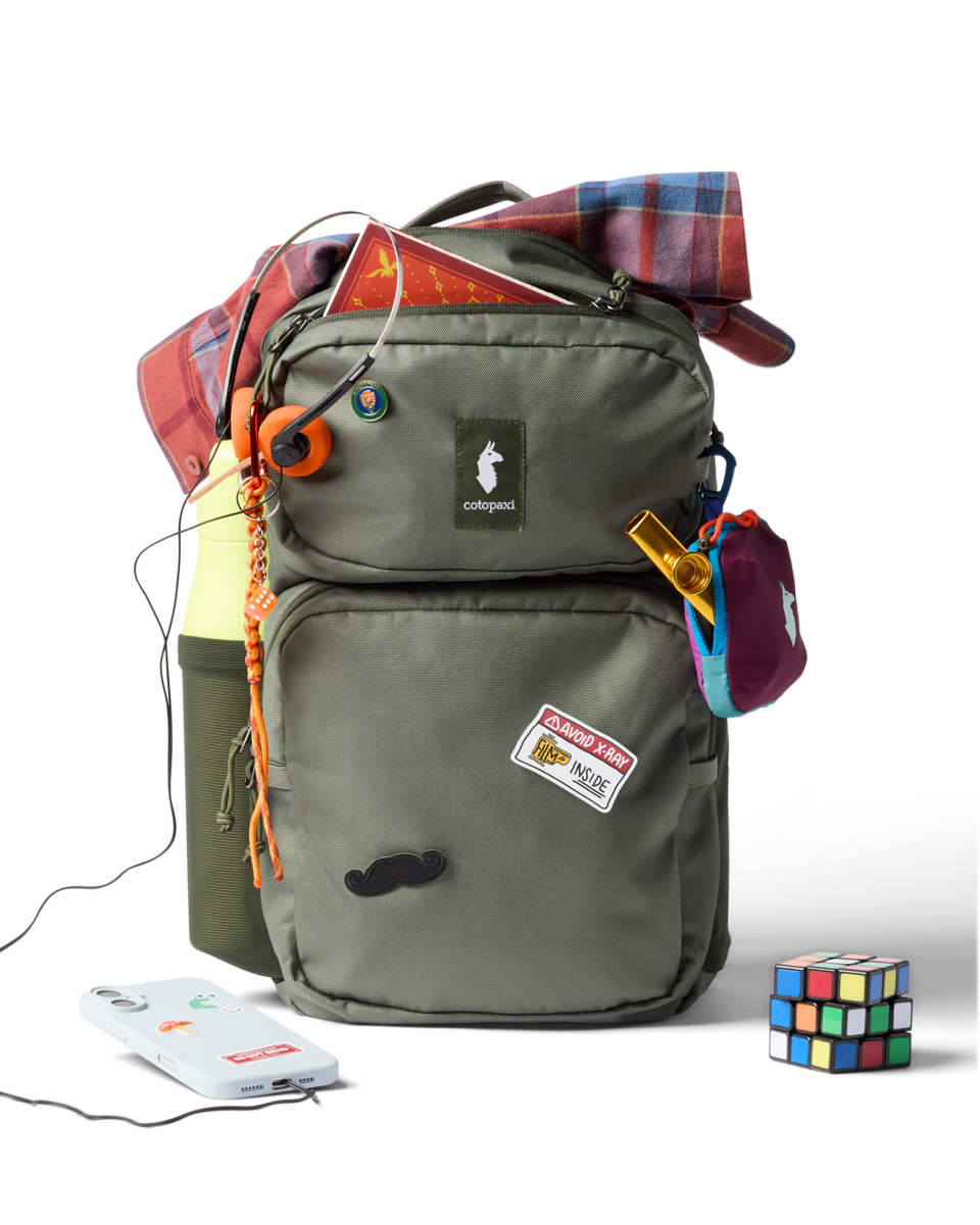 Cotopaxi Tasra 16L Backpack in Fatigue — detail view
