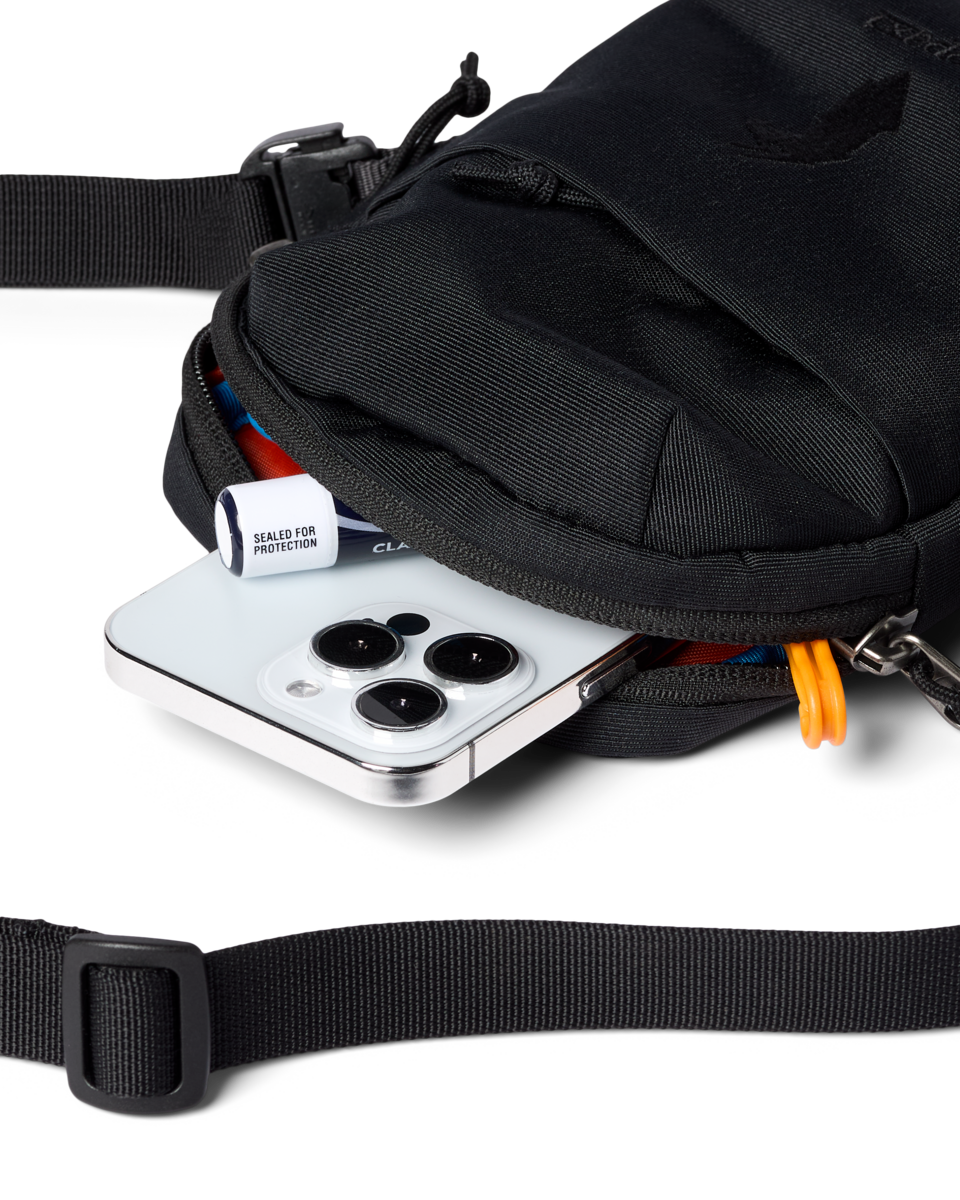 Cotopaxi Todo 1L Shoulder Bag in Black — angle view 2