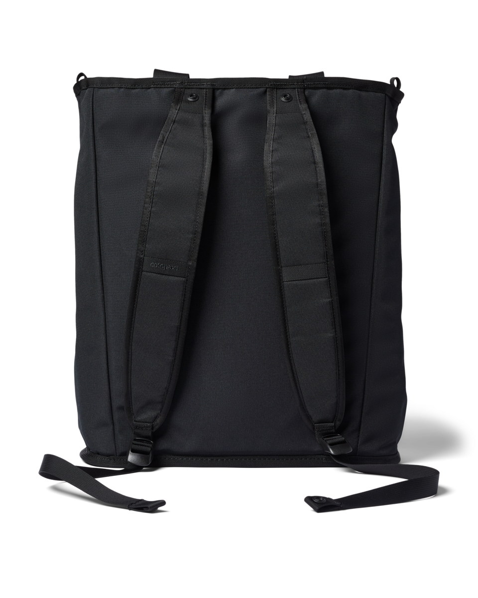 Cotopaxi Todo 22L Convertible Tote in Black — back view