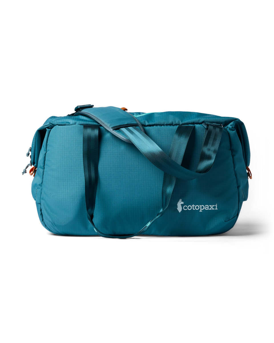 Cotopaxi Viaje 35L Travel Duffel in Blue Spruce — front view