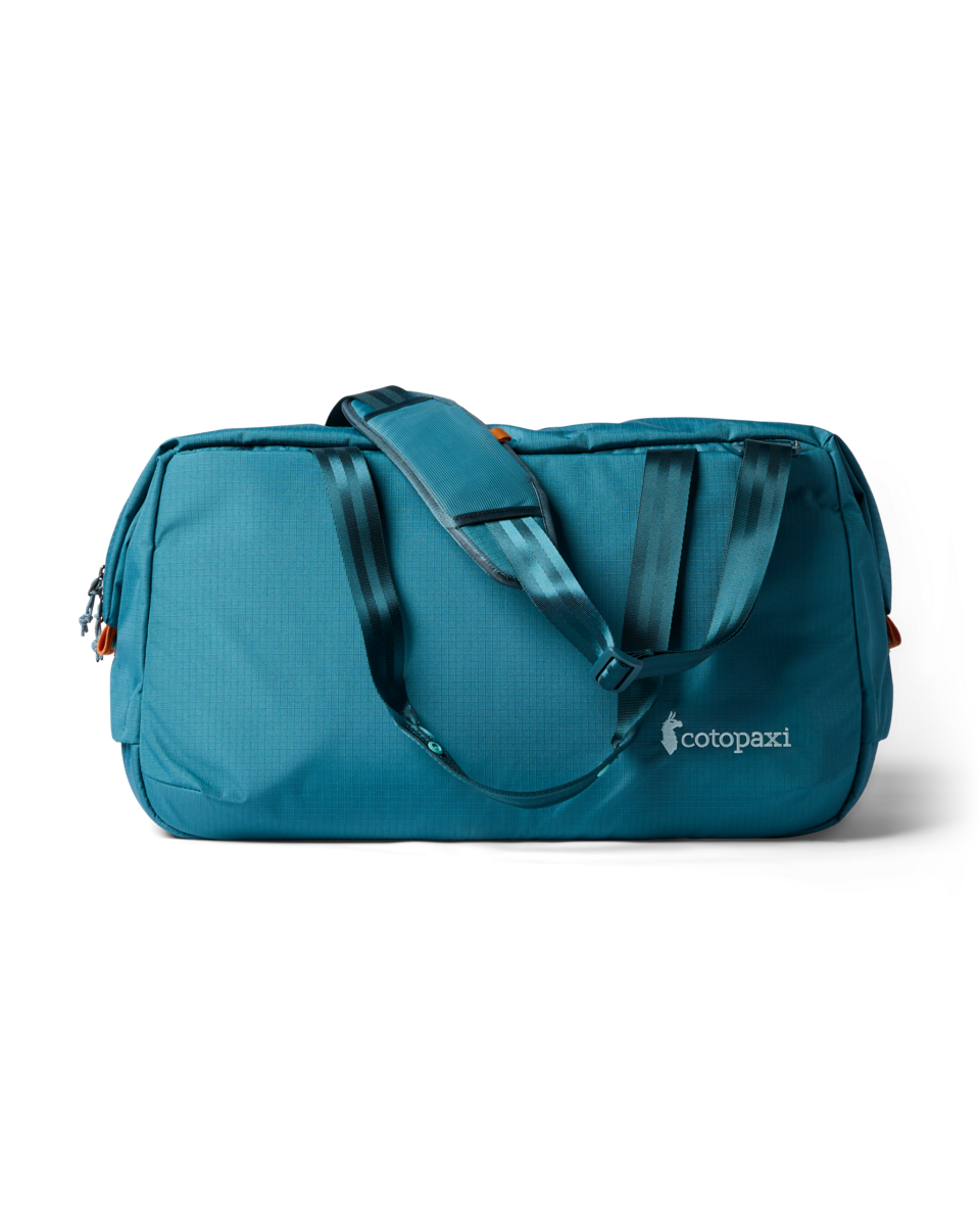 Cotopaxi Viaje 45L Travel Duffel in Blue Spruce — front view