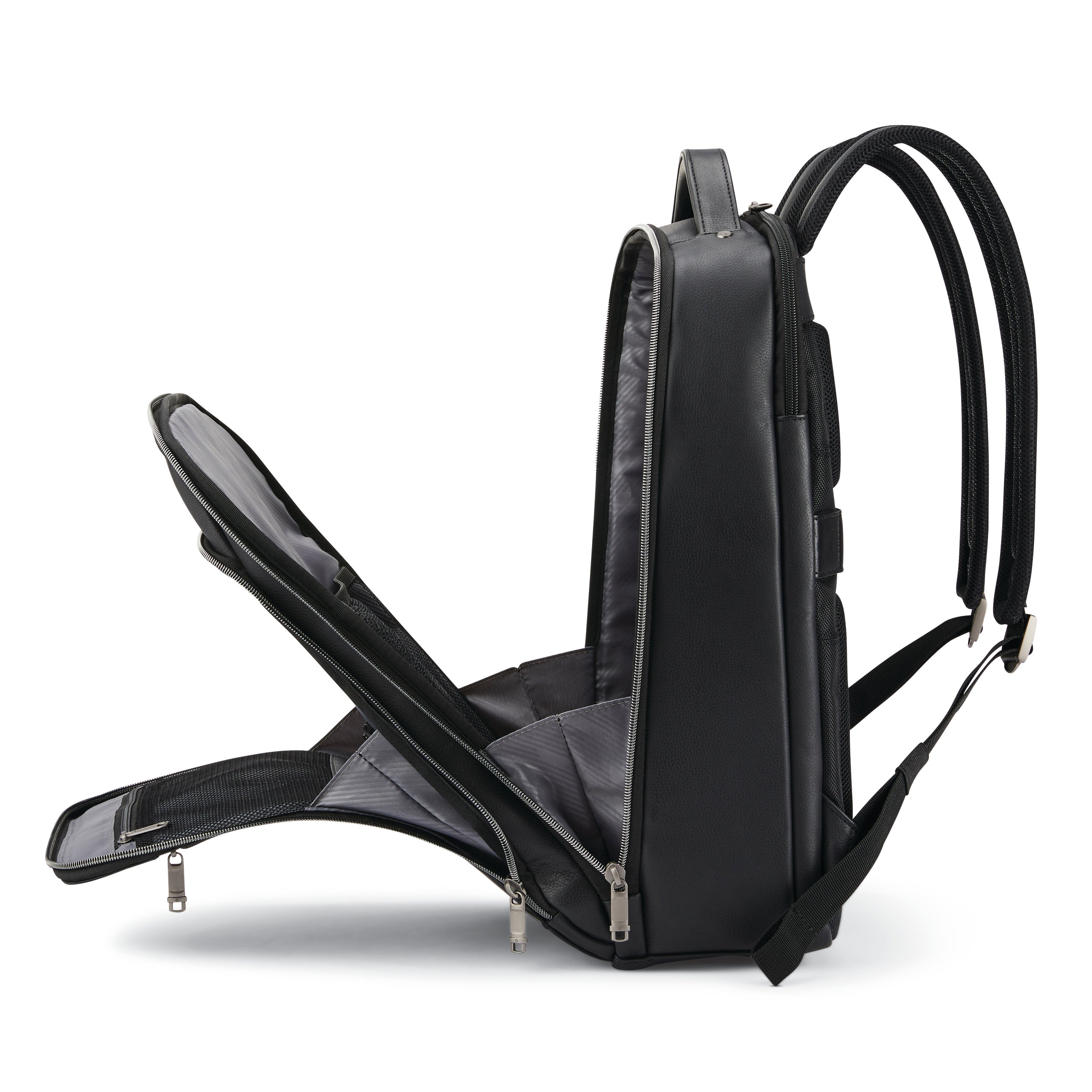 Samsonite Classic Leather Backpack - Black