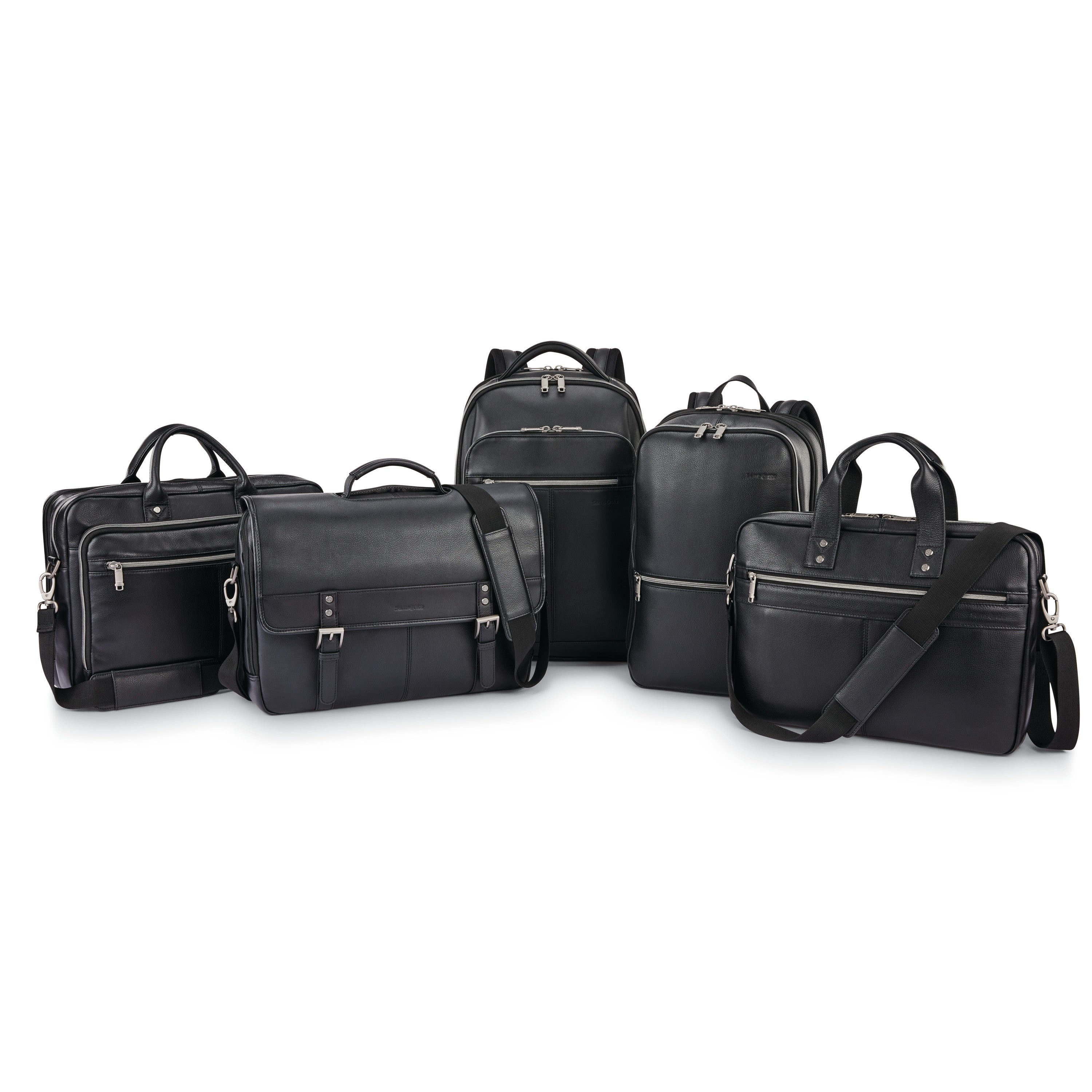 Samsonite Classic Leather Backpack - Black