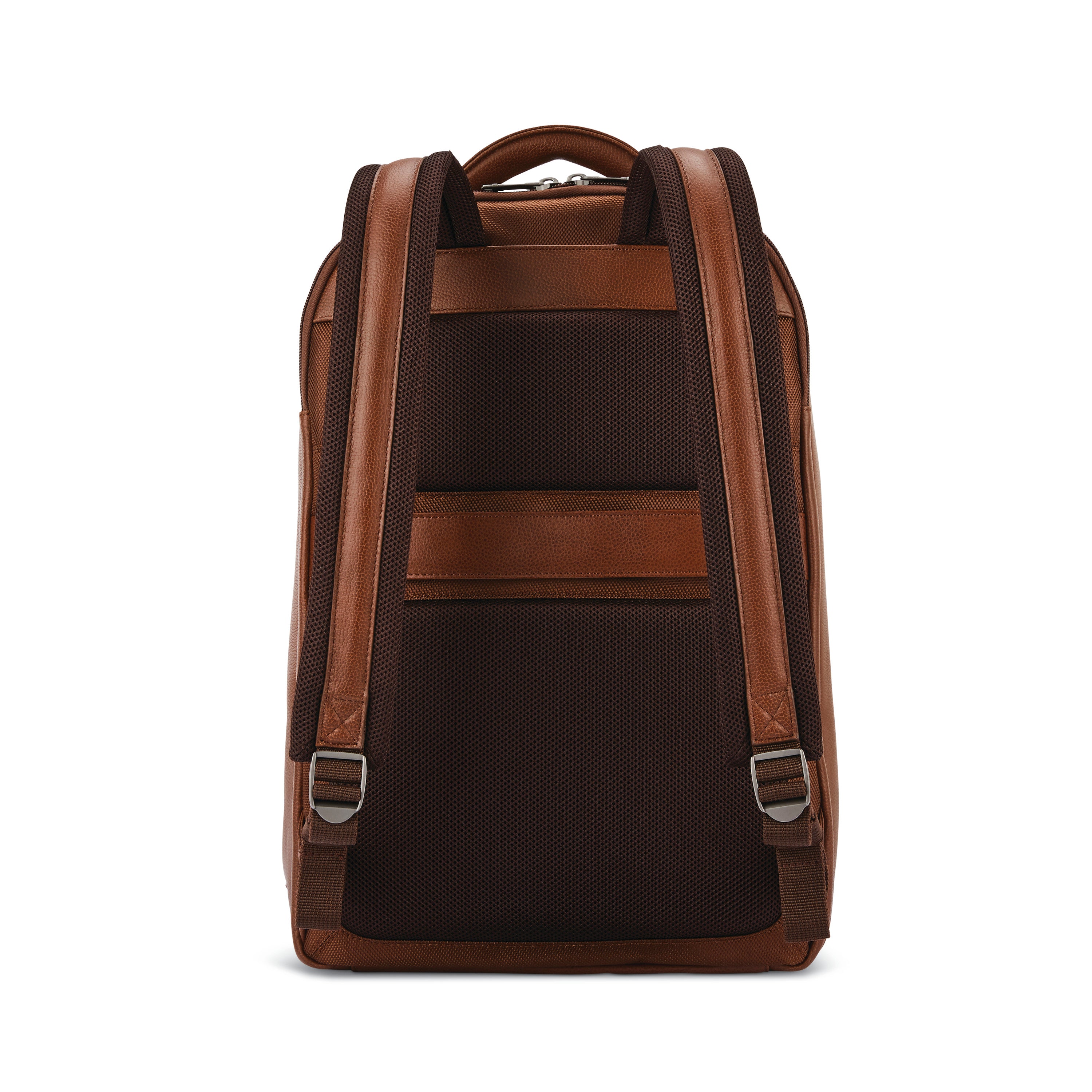 Samsonite Classic Leather Backpack - Cognac