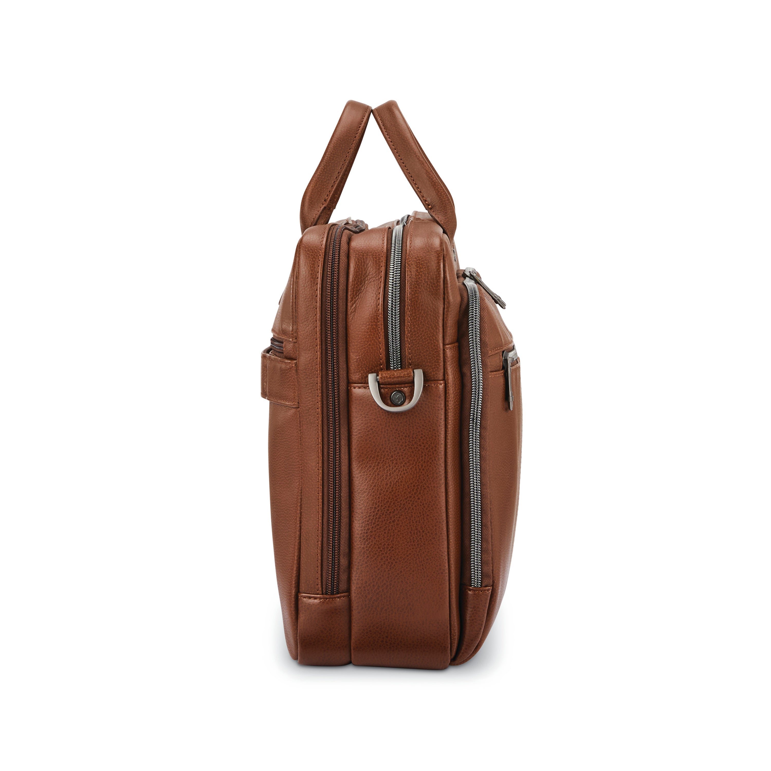 Samsonite Classic Leather Toploader - Cognac
