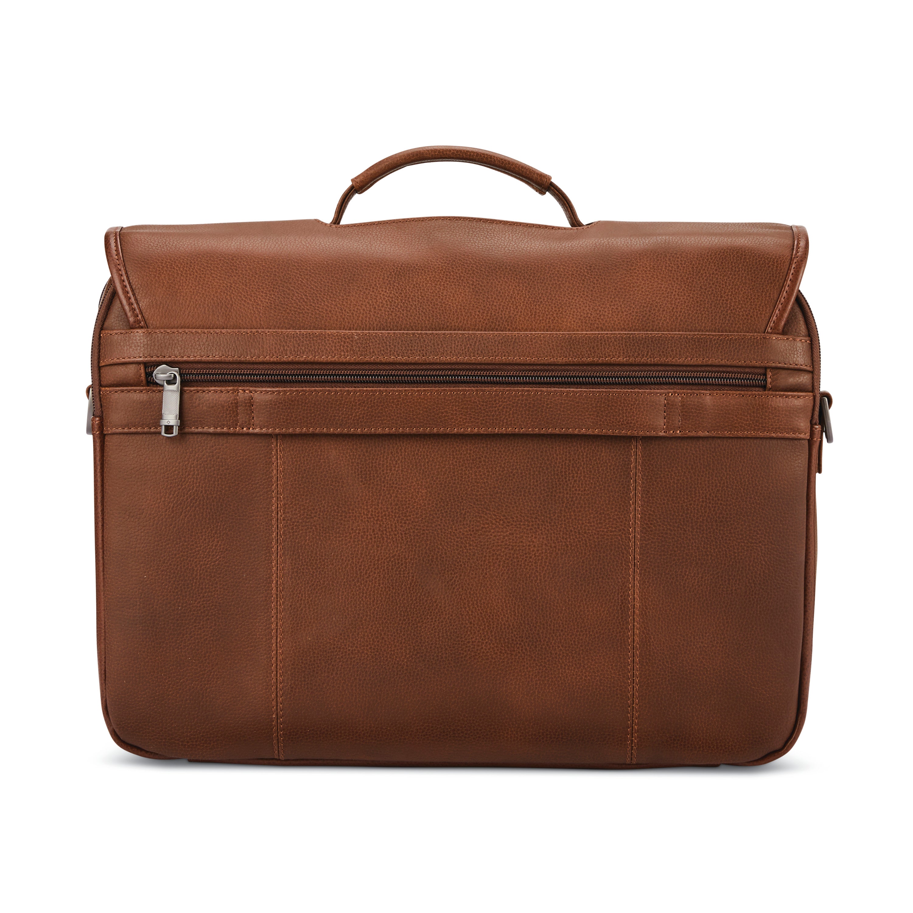 Samsonite Classic Leather Flapover - Cognac