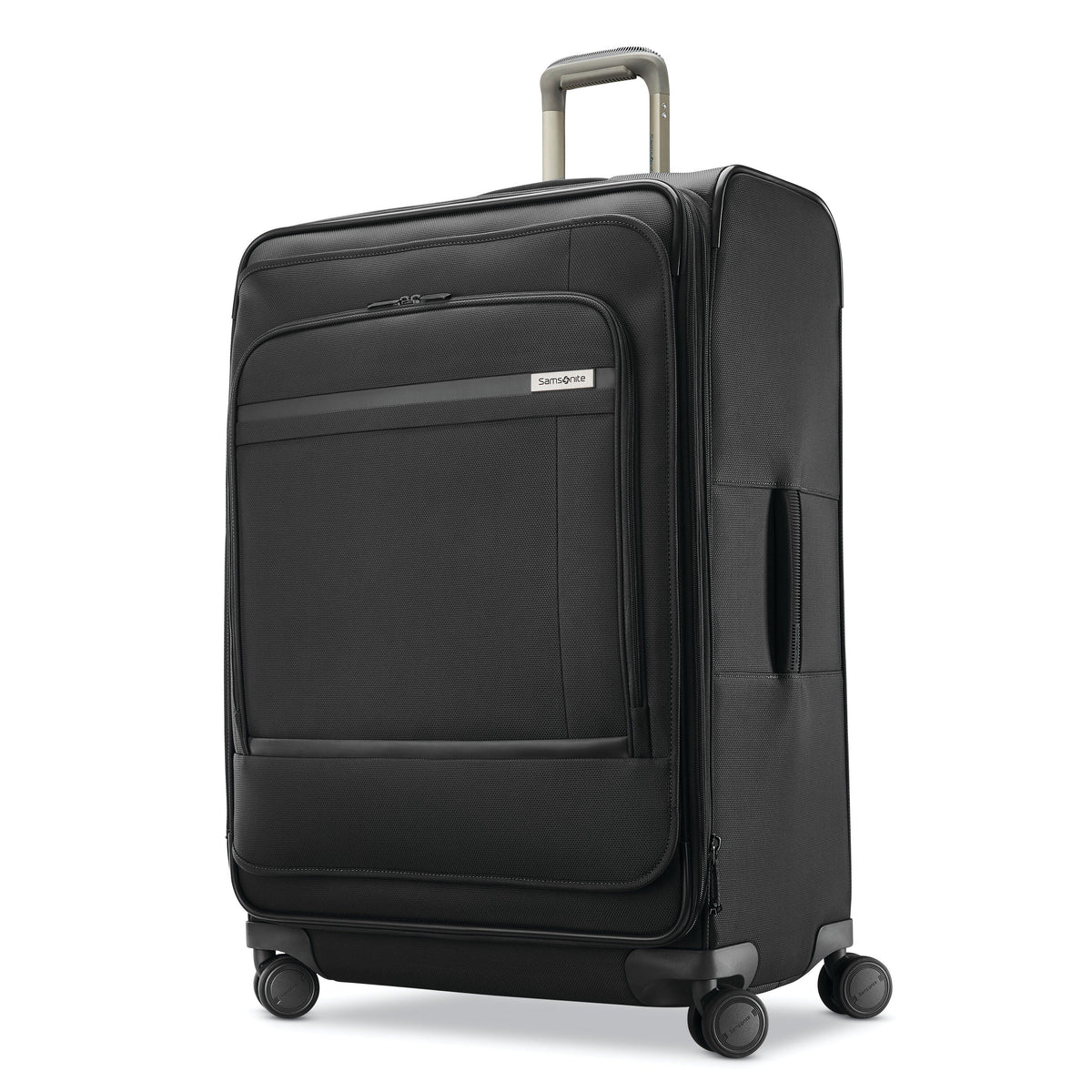 Samsonite Insignis Large Expandable Spinner in Black — front view