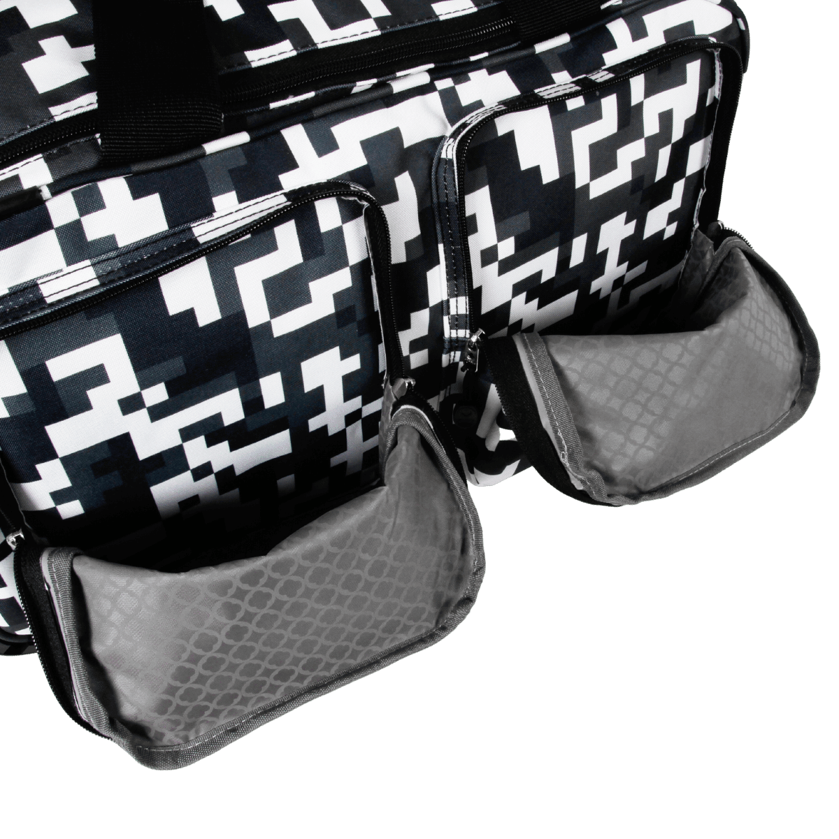J World Duane Rolling Duffel Bag in Camo — front view 4 # color_Camo