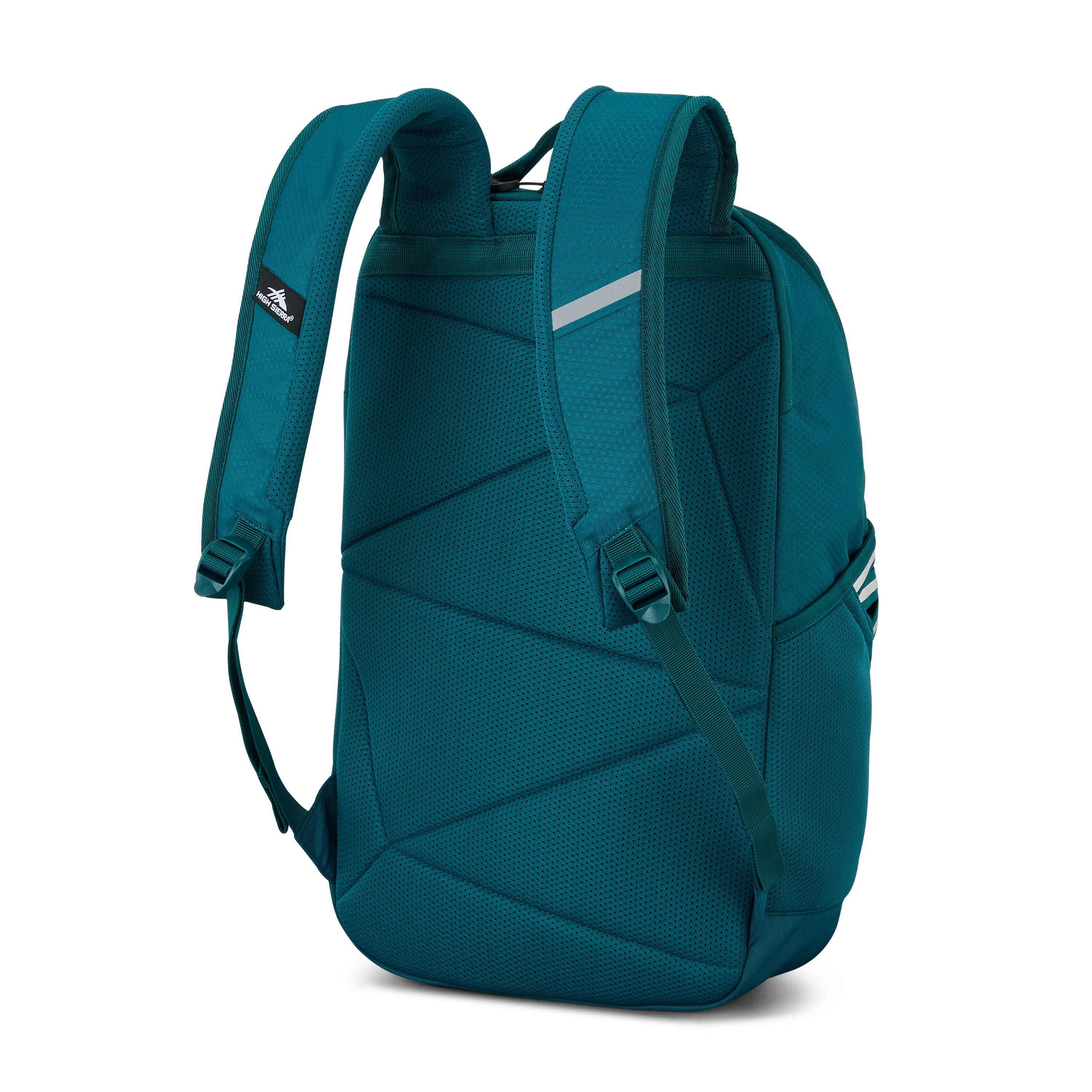 High Sierra Swoop SG Backpack in Teal — back view # color_Teal