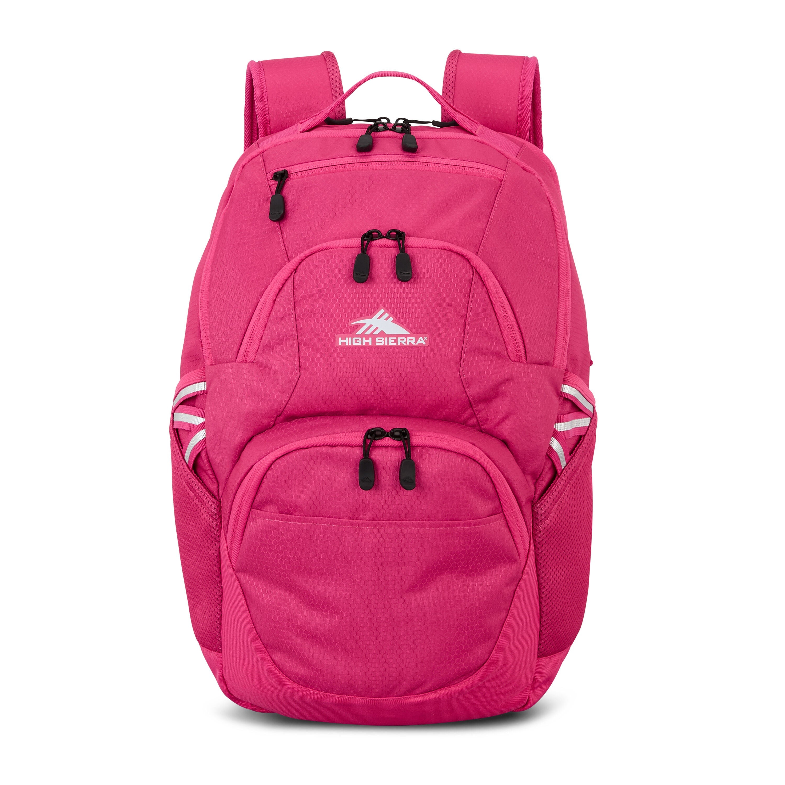 High Sierra Swoop SG Backpack in Electric Fuchsia — front view # color_Electric Fuchsia