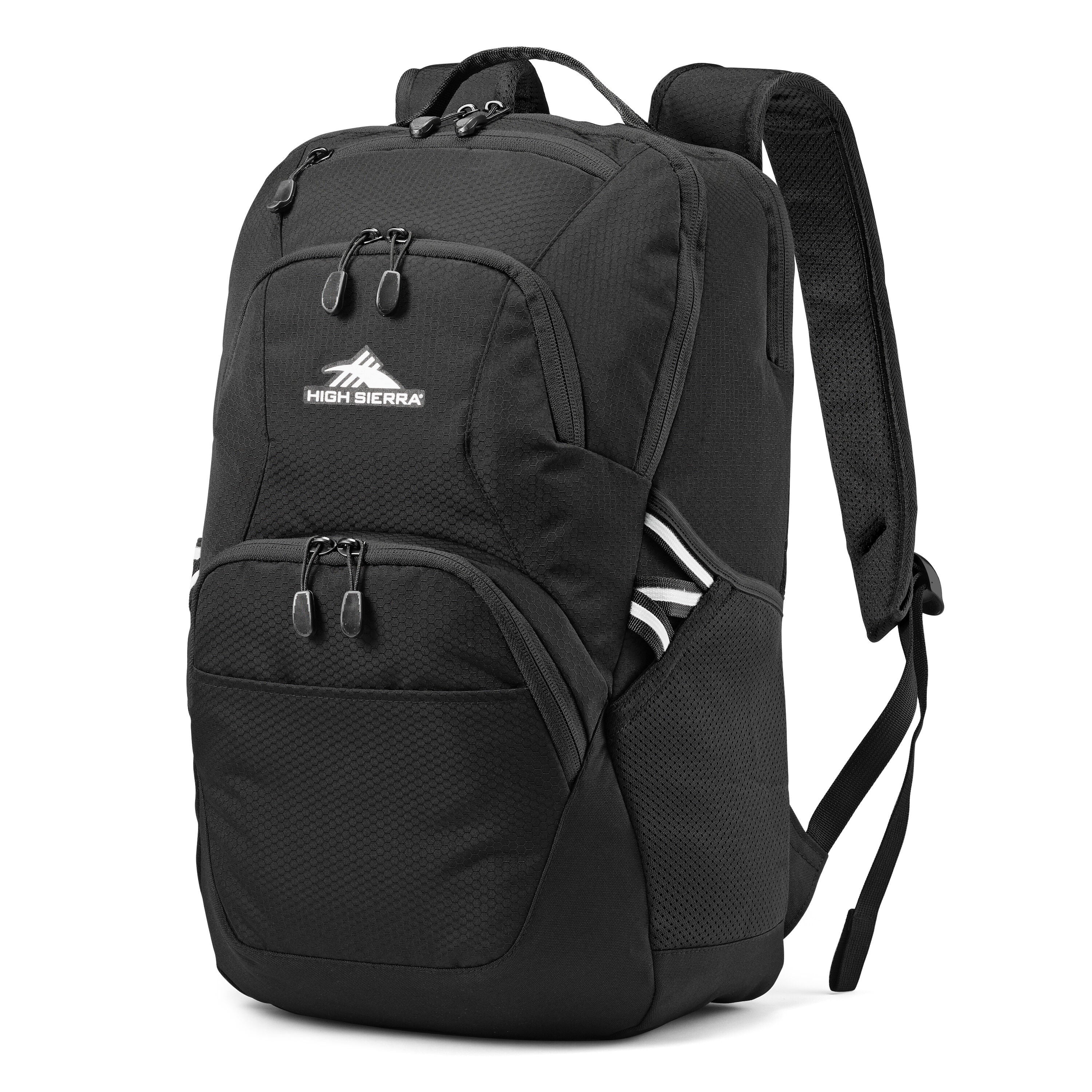 High Sierra Swoop SG Backpack in Black — front view
