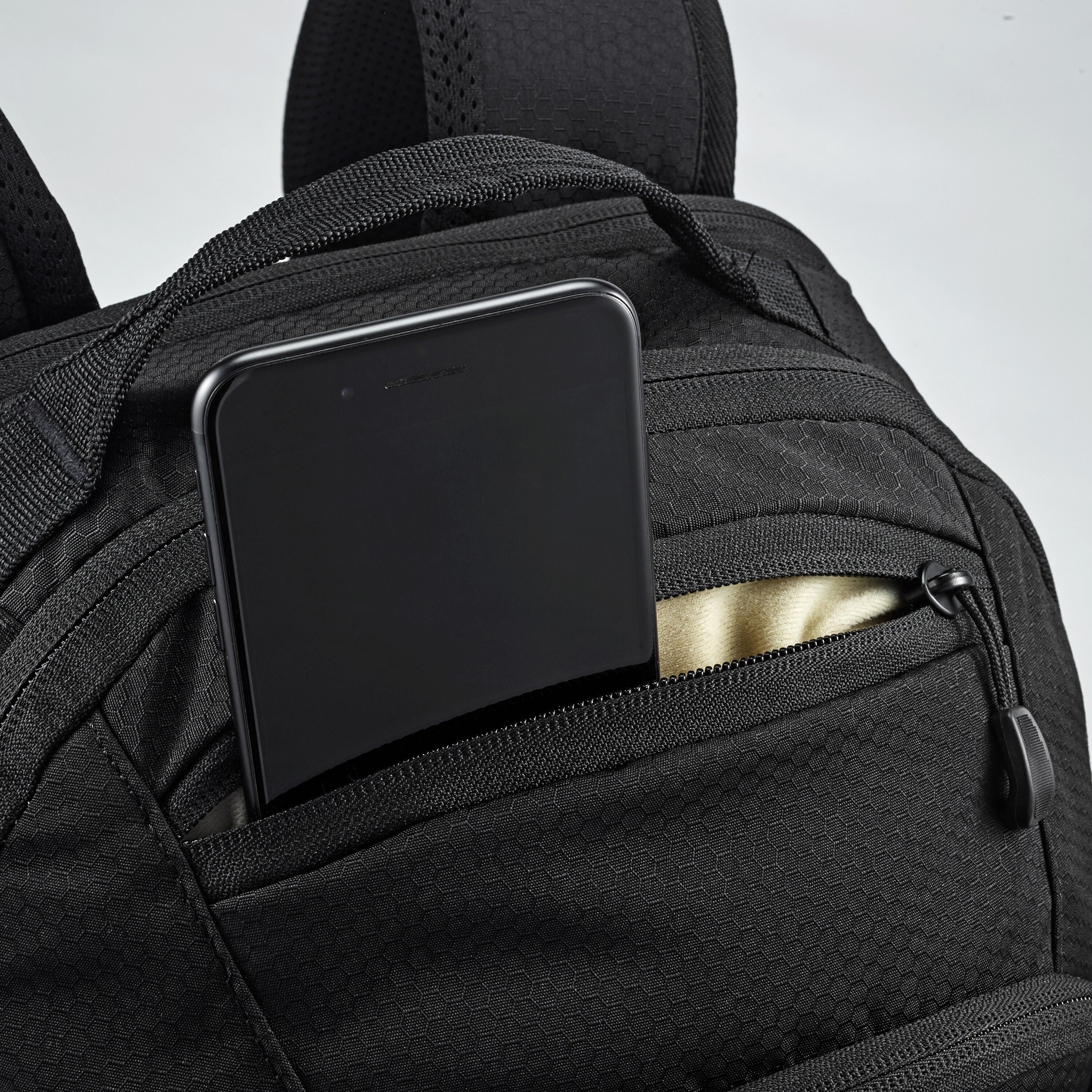 High Sierra Swoop SG Backpack in Black — angle view 4