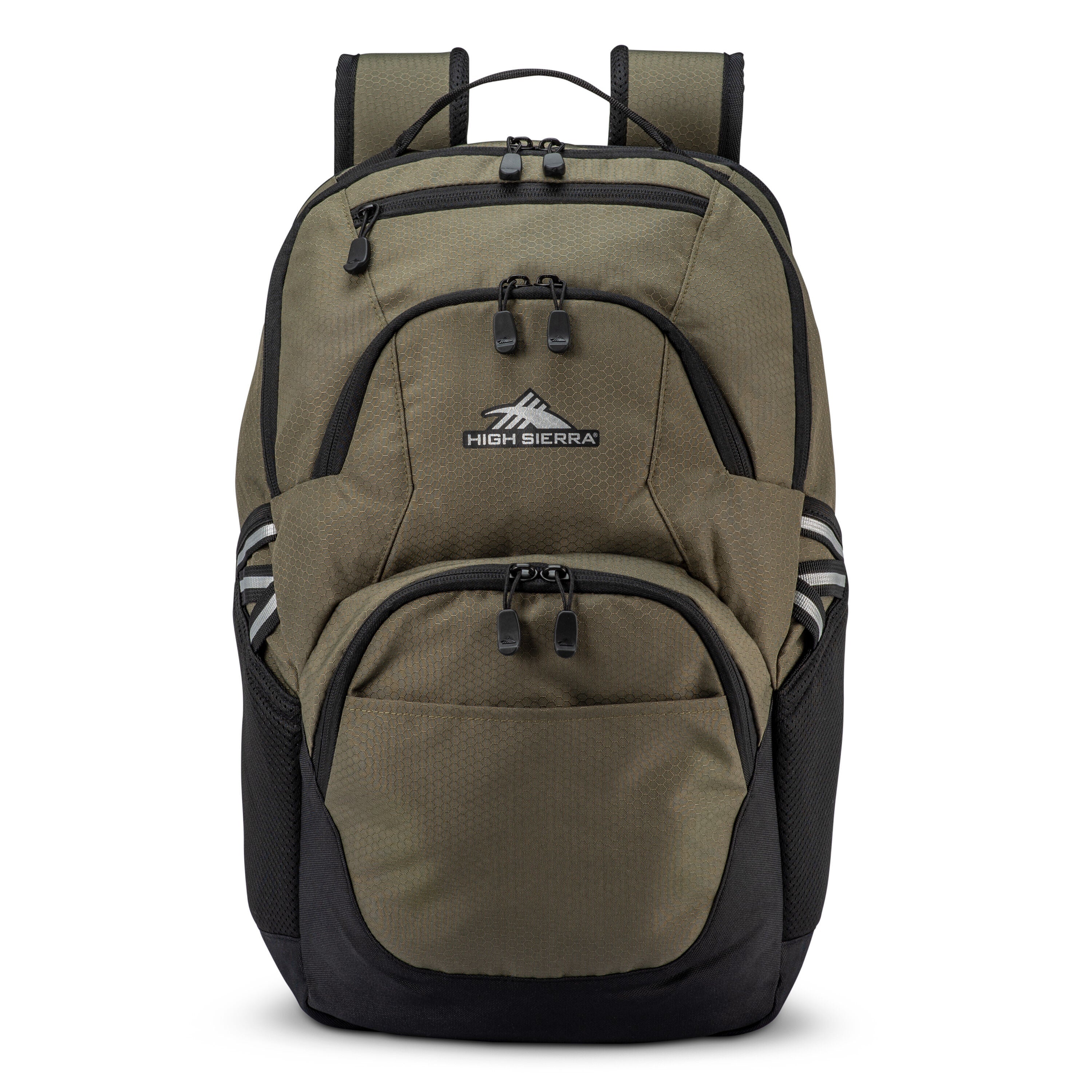 High Sierra Swoop SG Backpack in Olive — angle view 2