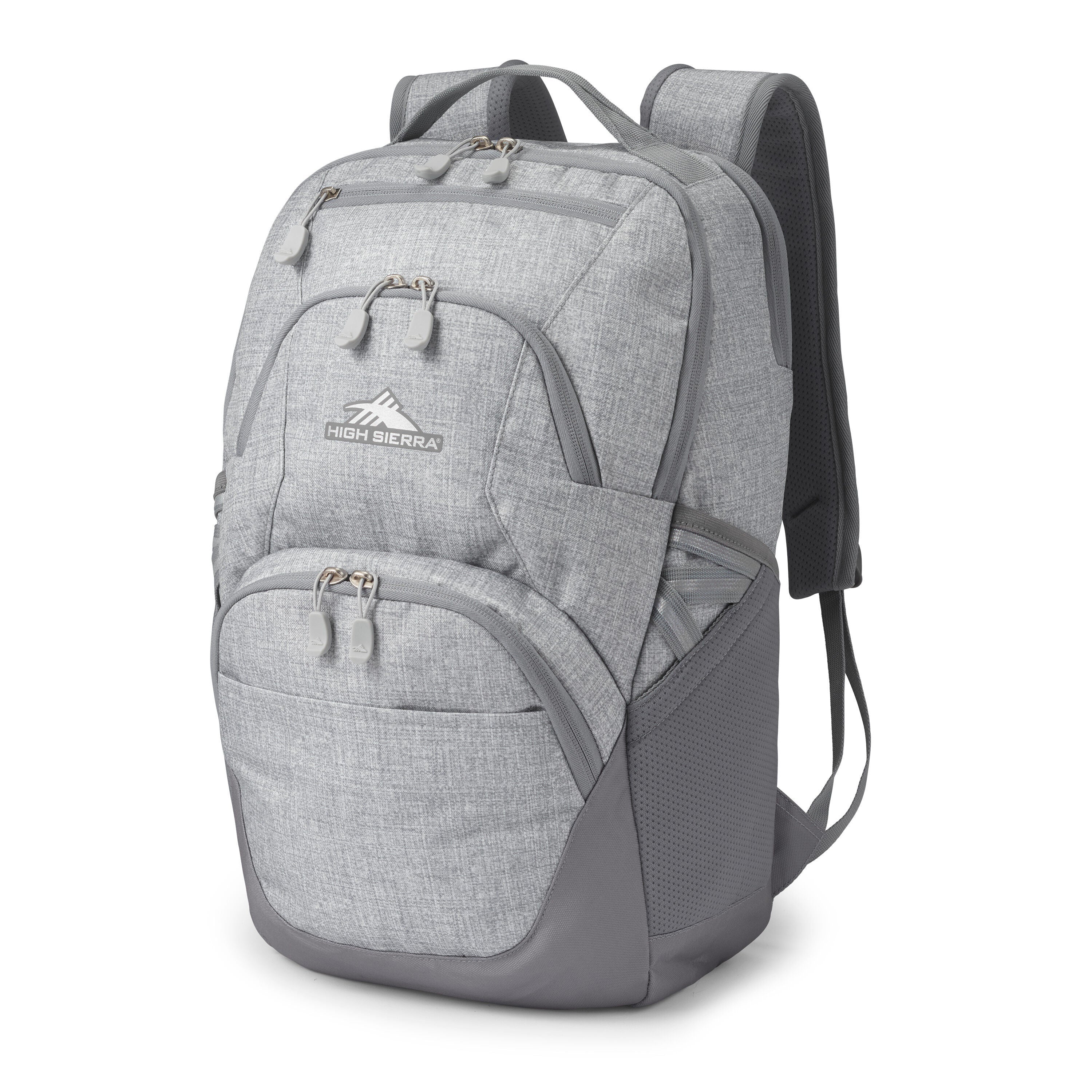 High Sierra Swoop SG Backpack in Silver Heather — front view