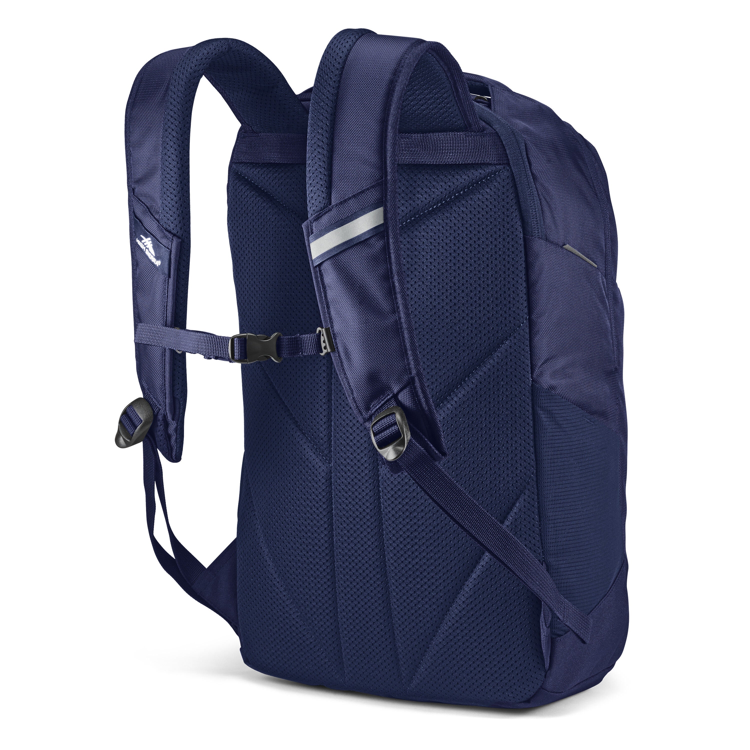 High Sierra Swerve Pro Backpack in True Navy — back view