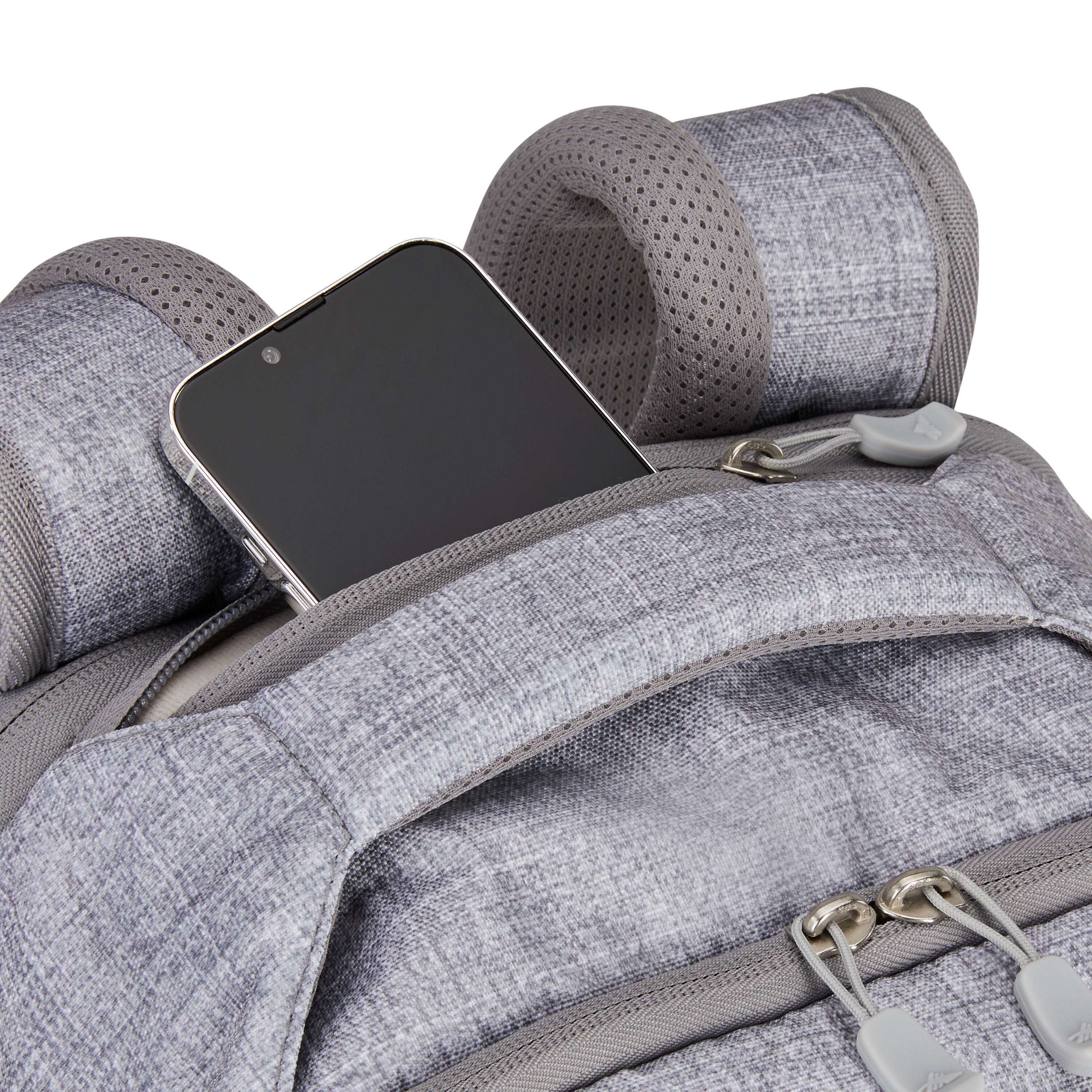High Sierra Swerve Pro Backpack in Silver Heather — angle view 1