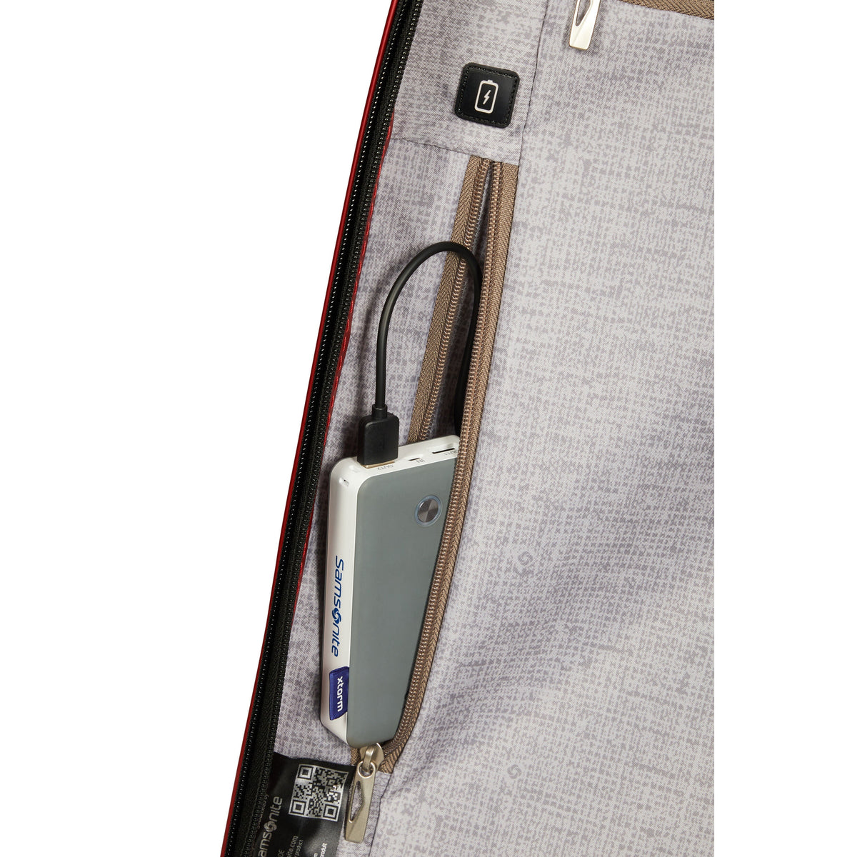 Samsonite C-Lite Carry-On Spinner in Black — detail view 2