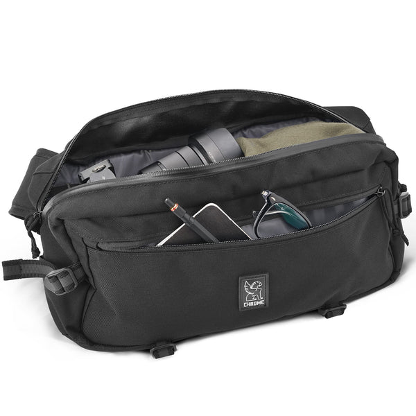 Chrome Industries Kadet 9L sling bag – graphic print colorway, close-up detail