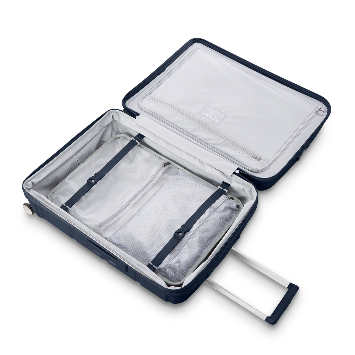Samsonite Outline Pro Large Spinner in Midnight Blue — interior view 2