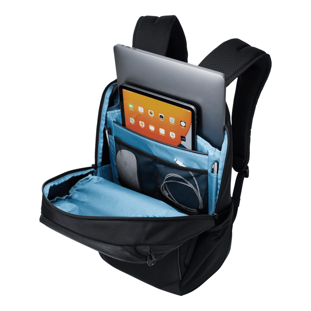 Thule Accent Backpack 23L in Black — interior view