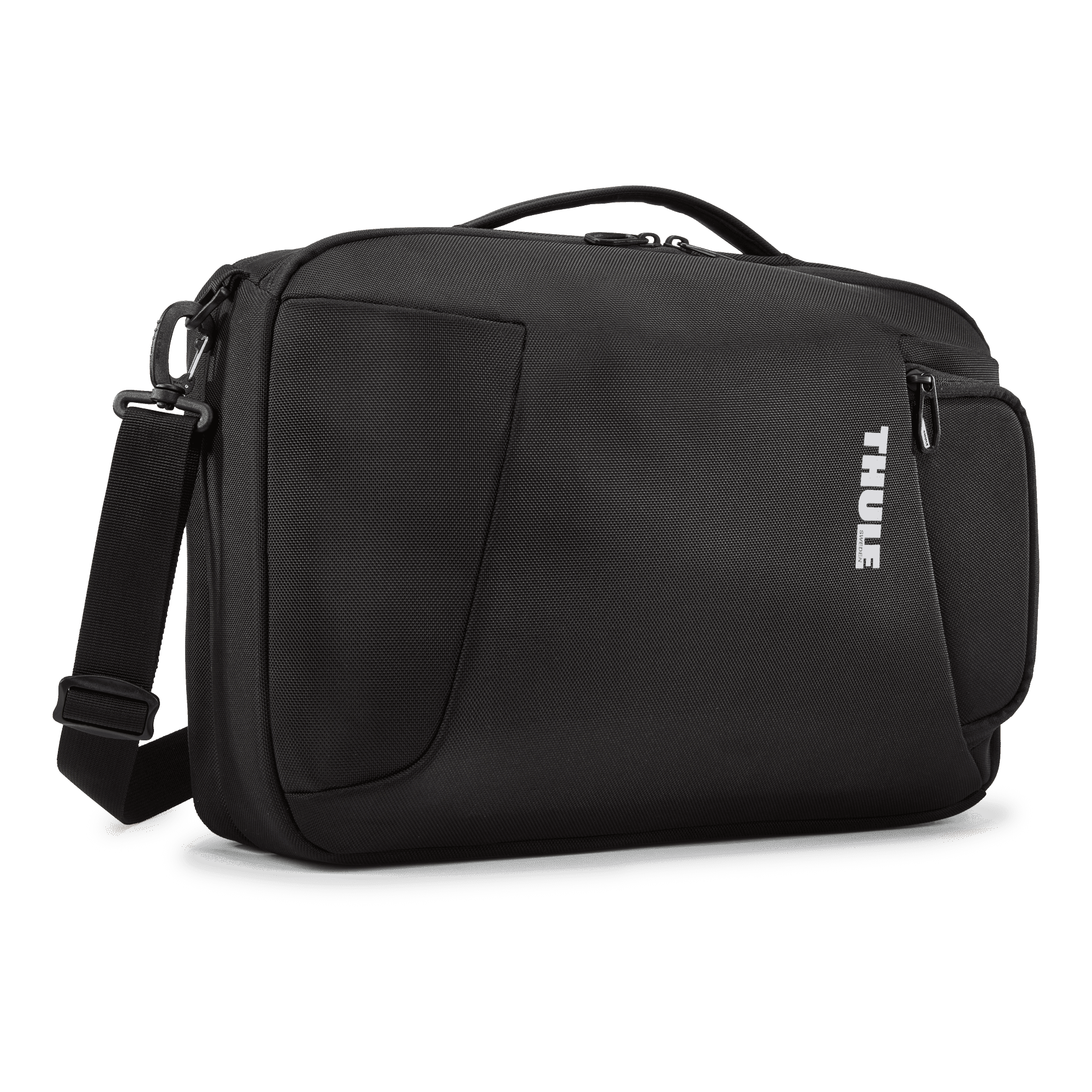 Thule Accent Convertible Backpack 17L in Black — front view # color_Black