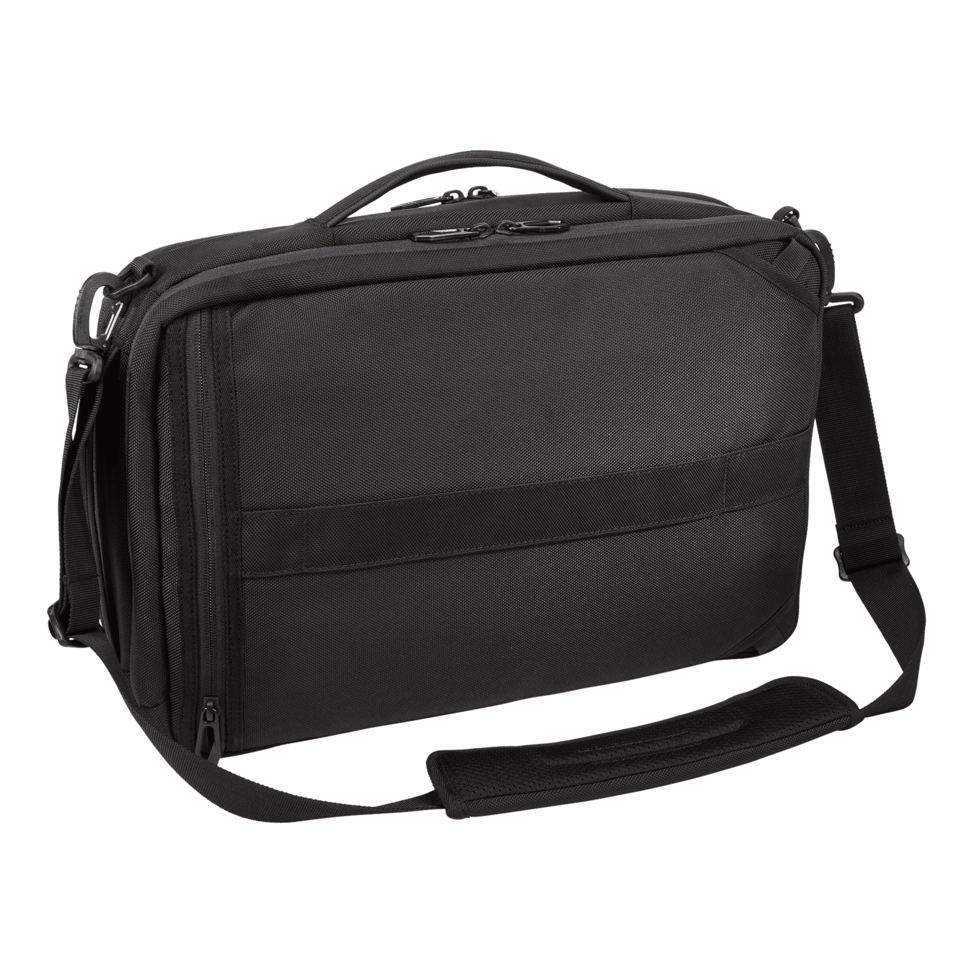 Thule Accent Convertible Backpack 17L in Black — back view # color_Black