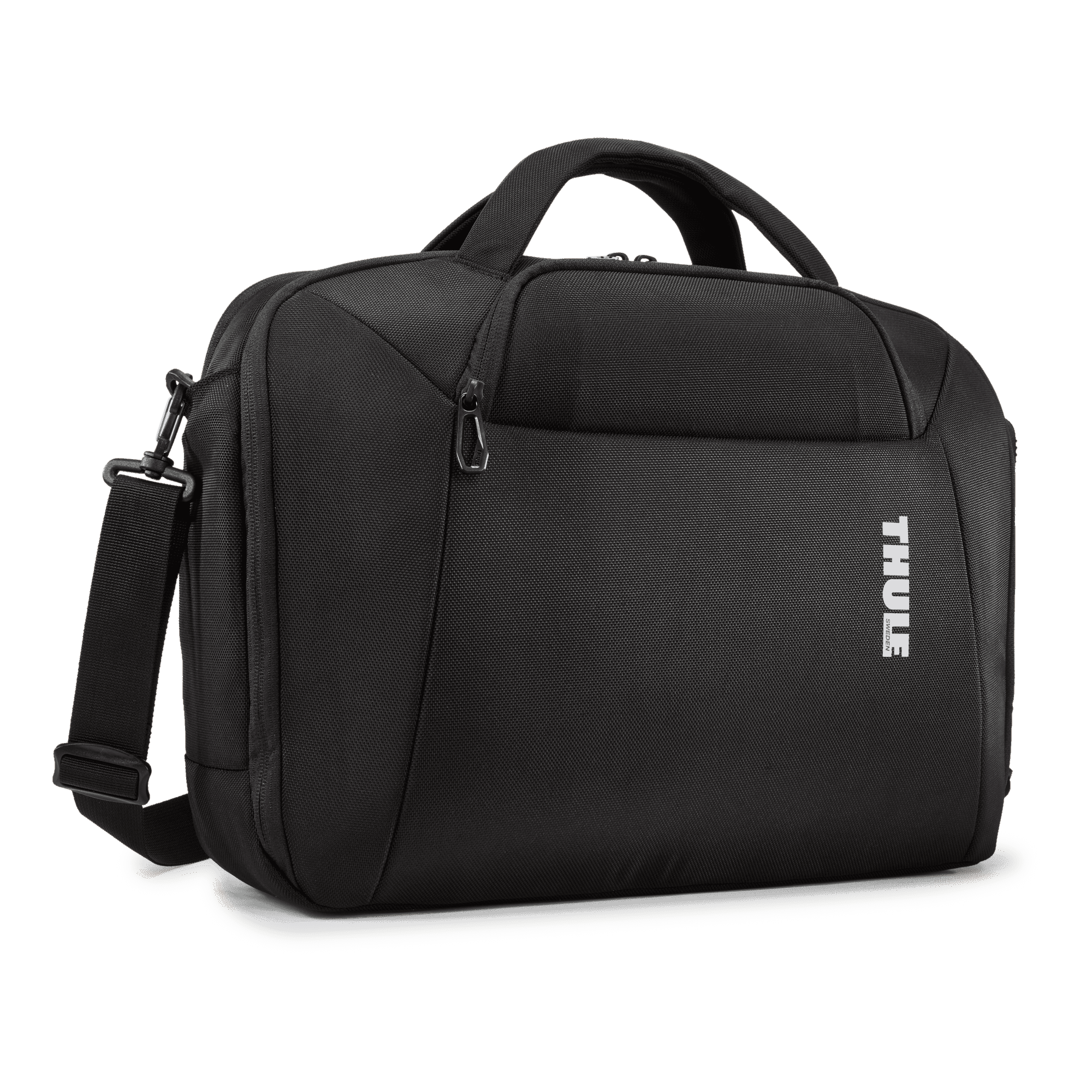 Thule Accent Briefcase 17L in Black — front view # color_Black