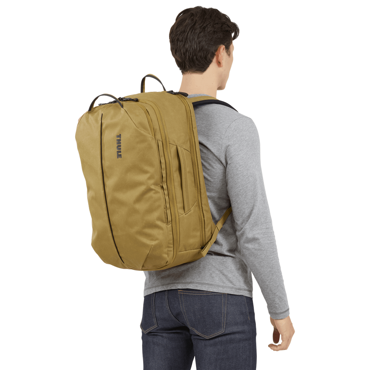 Thule Aion Travel Backpack 40L in Nutria Brown — lifestyle 6